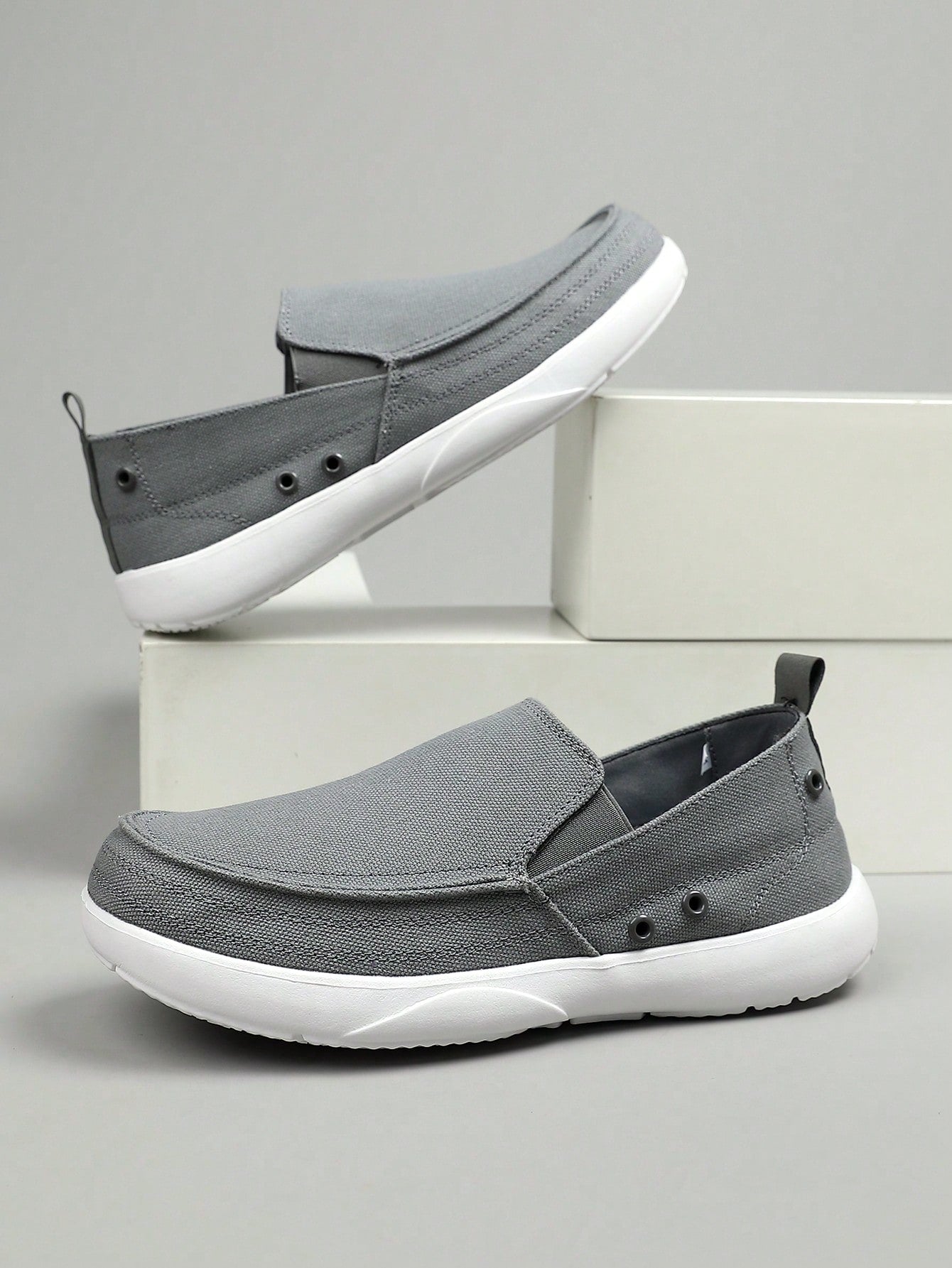 Tênis Masculino Casual Slip On Tecido Respirável Solado Leve Tênis Masculino Casual Slip On Tecido Respirável Solado