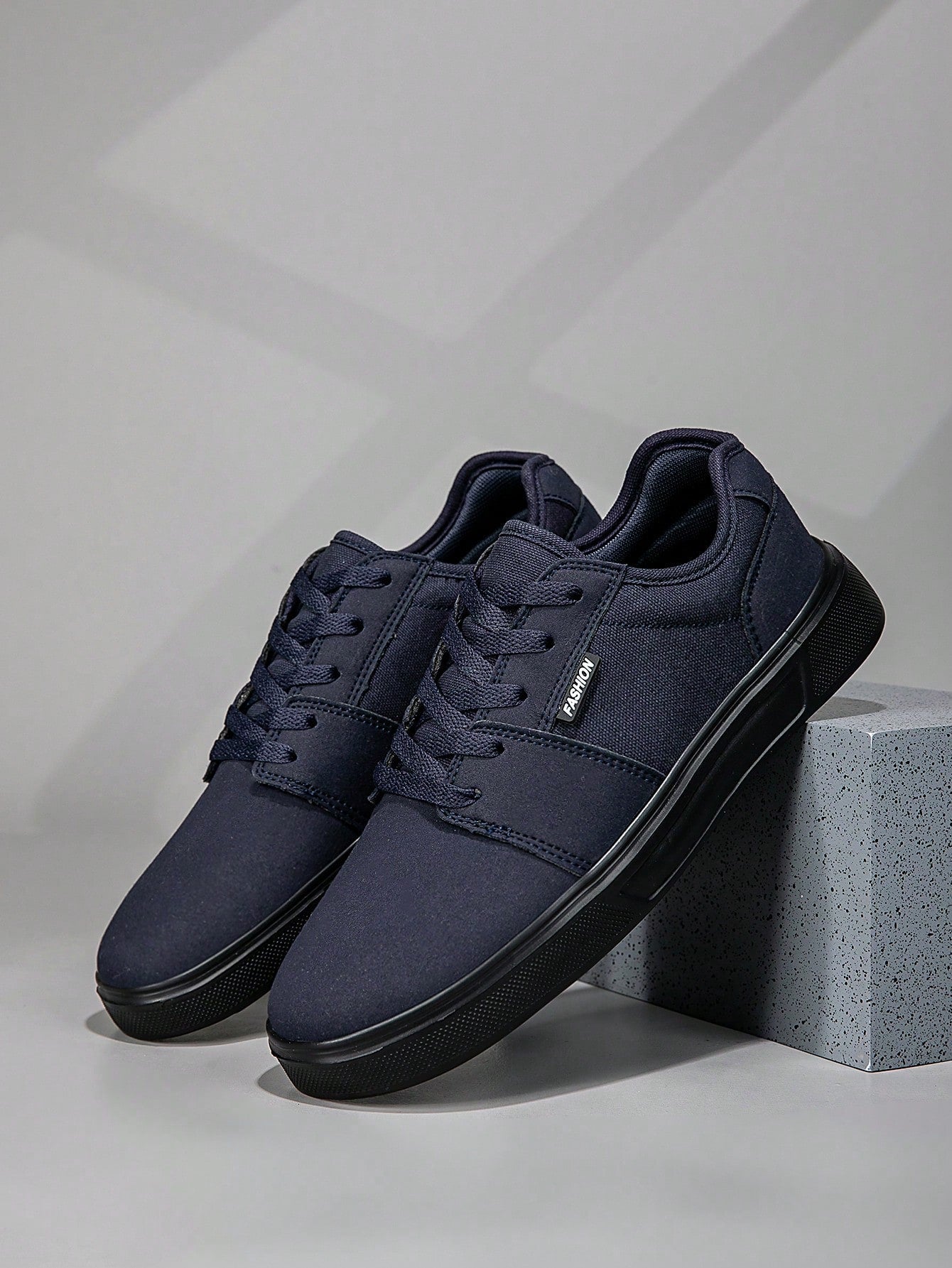 Tênis Masculino Casual Street Cadarço Têxtil Solado Resistente Azul Marinho / 36 Tênis Masculino Casual Street Cadarço