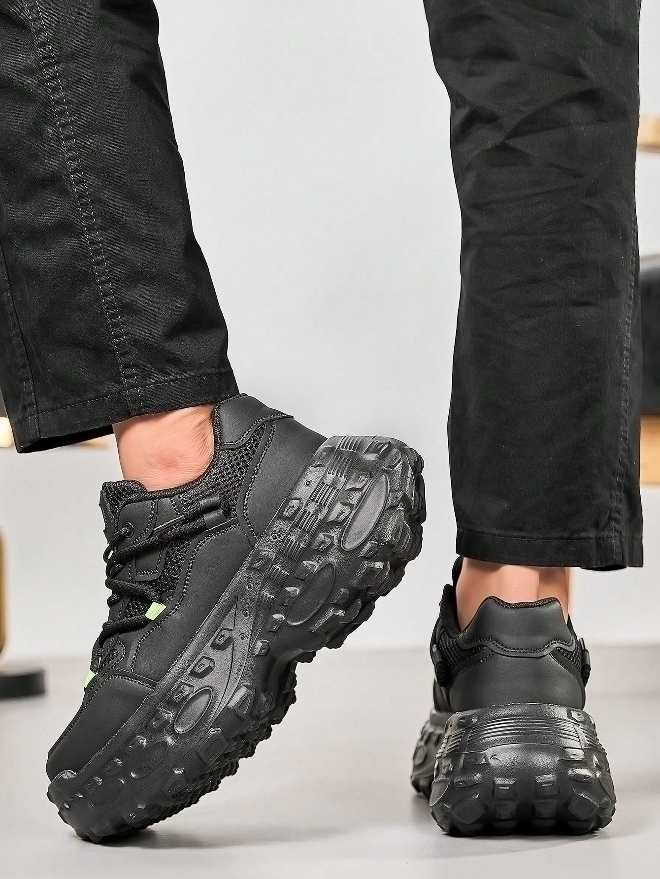 Tênis Masculino Chunky Street Design Duplo Confortável Tênis Masculino Chunky Street Design Duplo Confortável