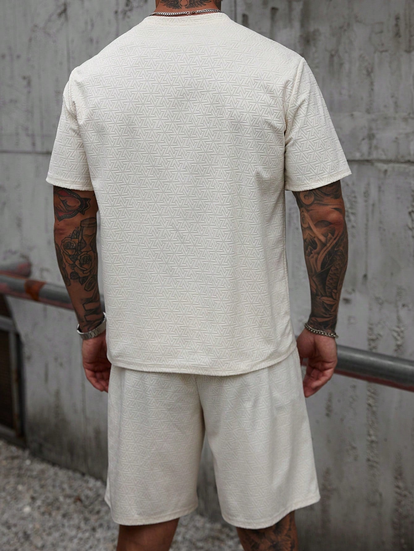 Conjunto Masculino Camiseta Básica E Shorts Estilo Casual Conjunto Masculino Camiseta Básica E Shorts Estilo Casual