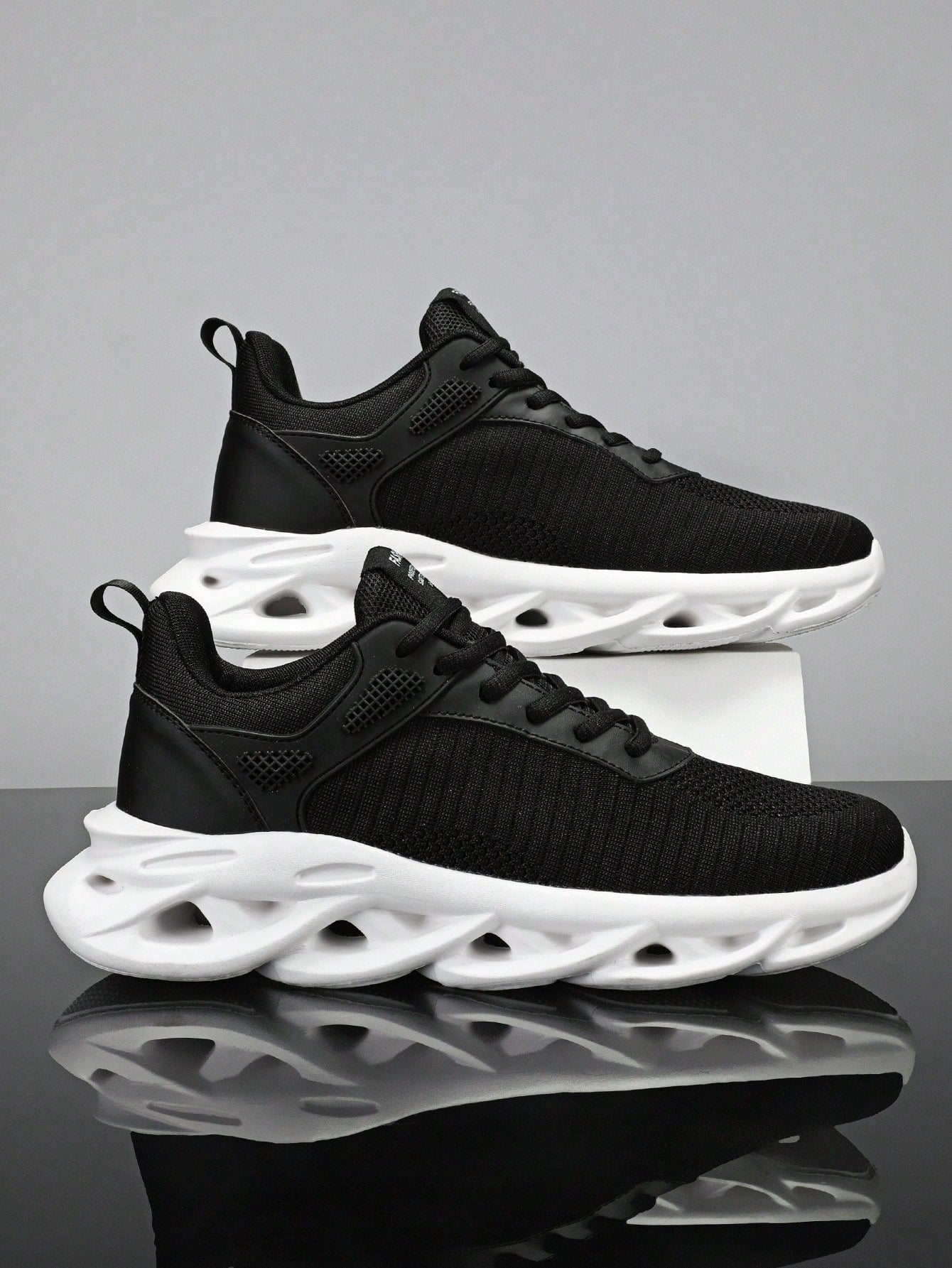 Tênis Masculino Chunky Casual Confortável Respirável Personalizado Preto / 36 Tênis Masculino Chunky Casual Confortável