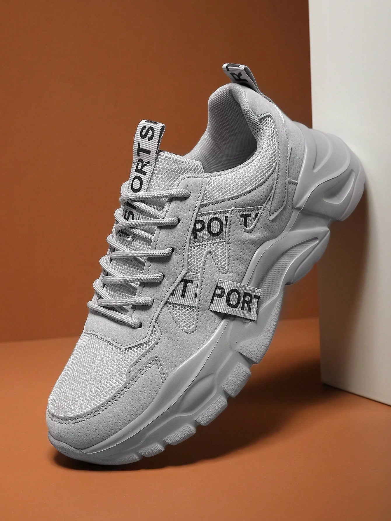 Tênis Masculino Chunky Minimalista Versátil Confortável Mesh Tênis Masculino Chunky Minimalista Versátil Confortável