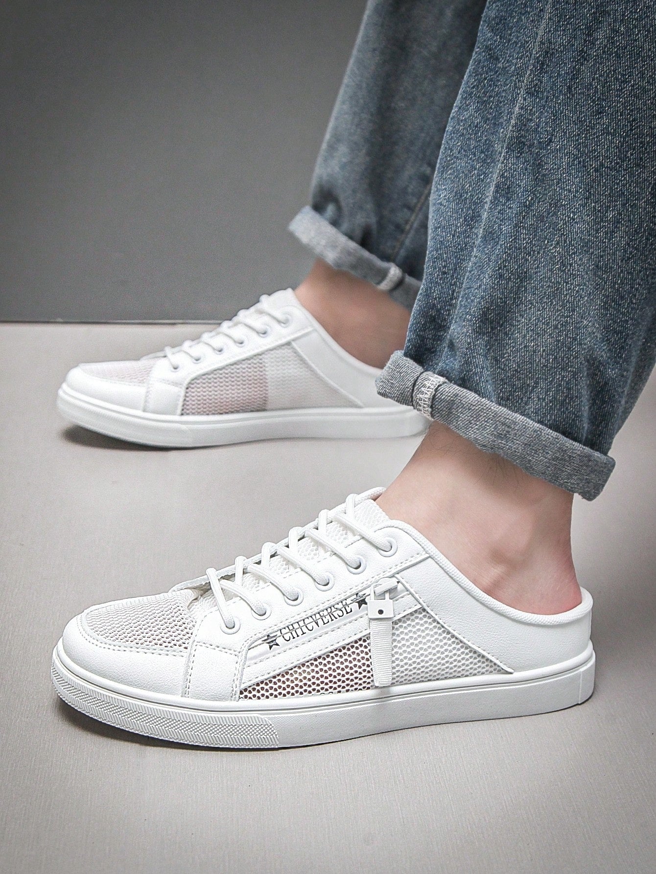 Tênis Masculino Slip On Casual Street Cano Baixo Branco / 36 Tênis Masculino Slip On Casual Street Cano Baixo