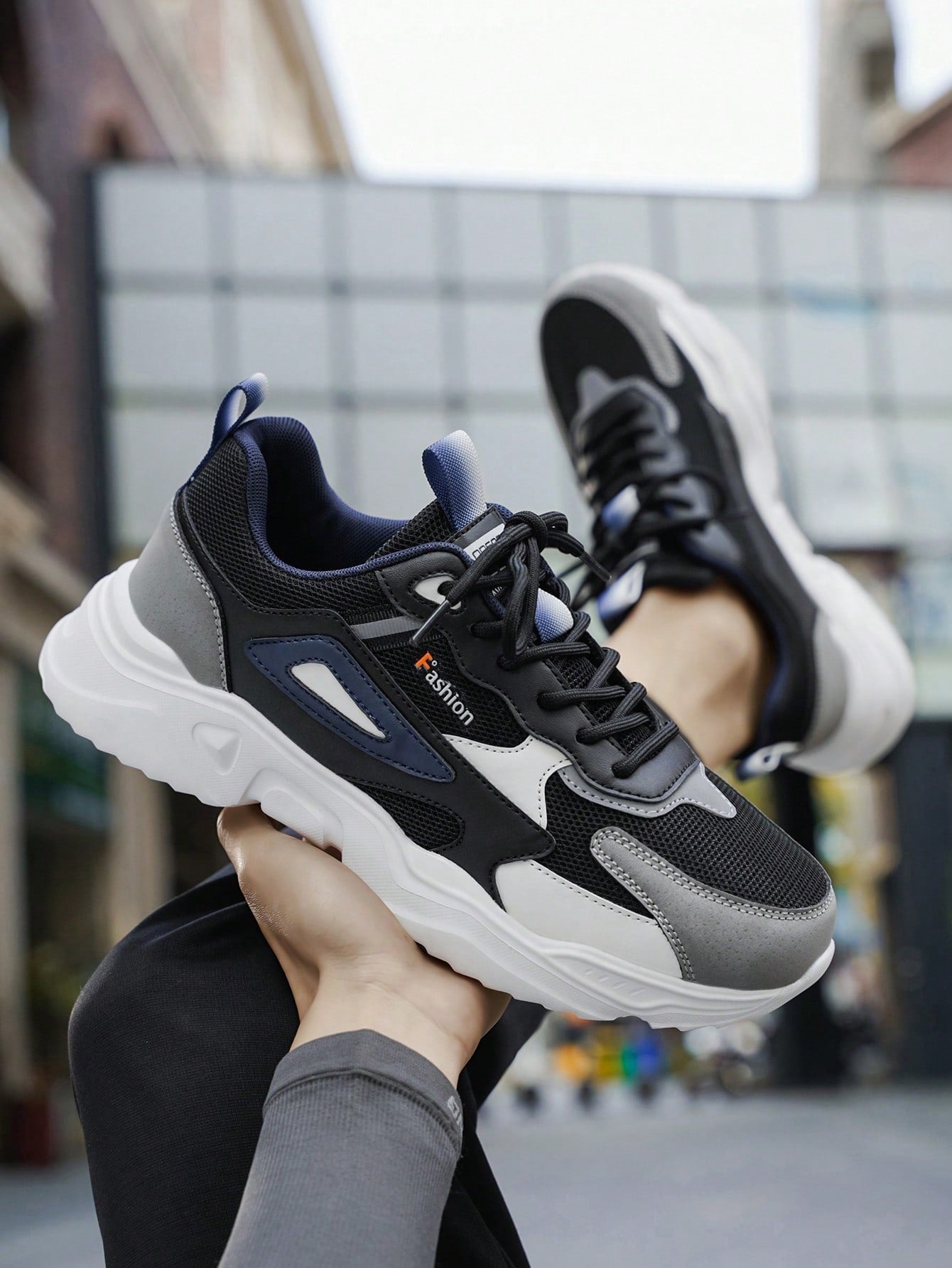 Tênis Masculino Chunky Casual Respirável Personalizado Versátil Tênis Masculino Chunky Casual Respirável Personalizado