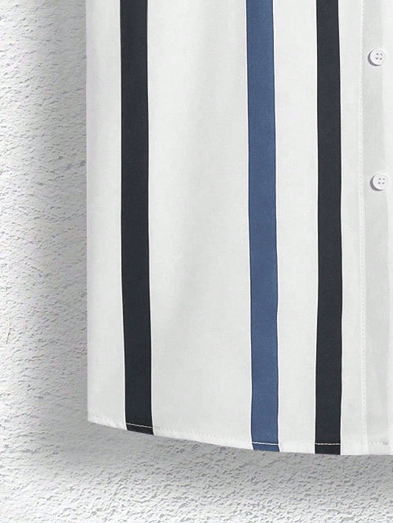 Camisa Masculina De Botão Listras Verticais Estilo Casual Camisa Masculina De Botão Listras Verticais Estilo Casual