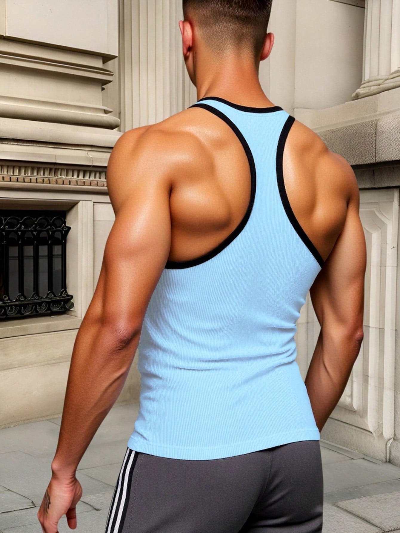 Camiseta Regata Masculina Estampa De Sorriso Gola Ajustada Camiseta Regata Masculina Estampa De Sorriso Gola Ajustada