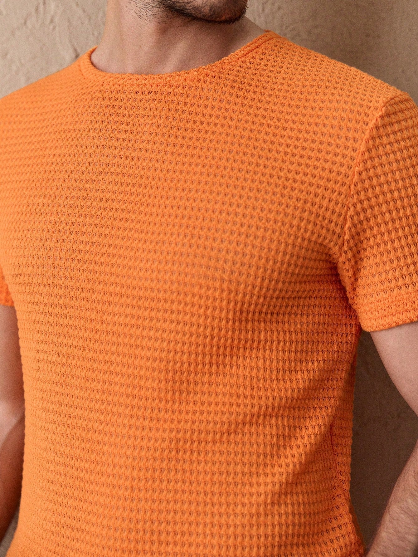 Camisa Masculina Slim Textura Elegante Moderna Camisa Masculina Slim Textura Elegante Moderna