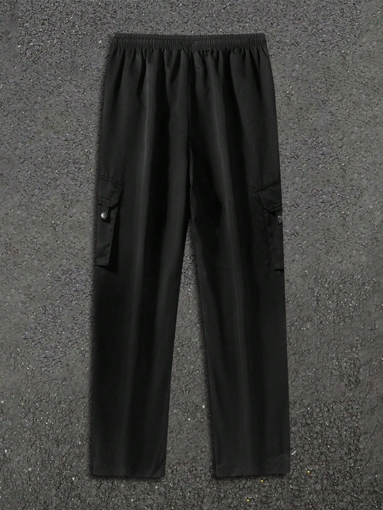 Calça Masculina Cargo Com Zíper Na Barra E Estilo Street Calça Masculina Cargo Com Zíper Na Barra E Estilo Street