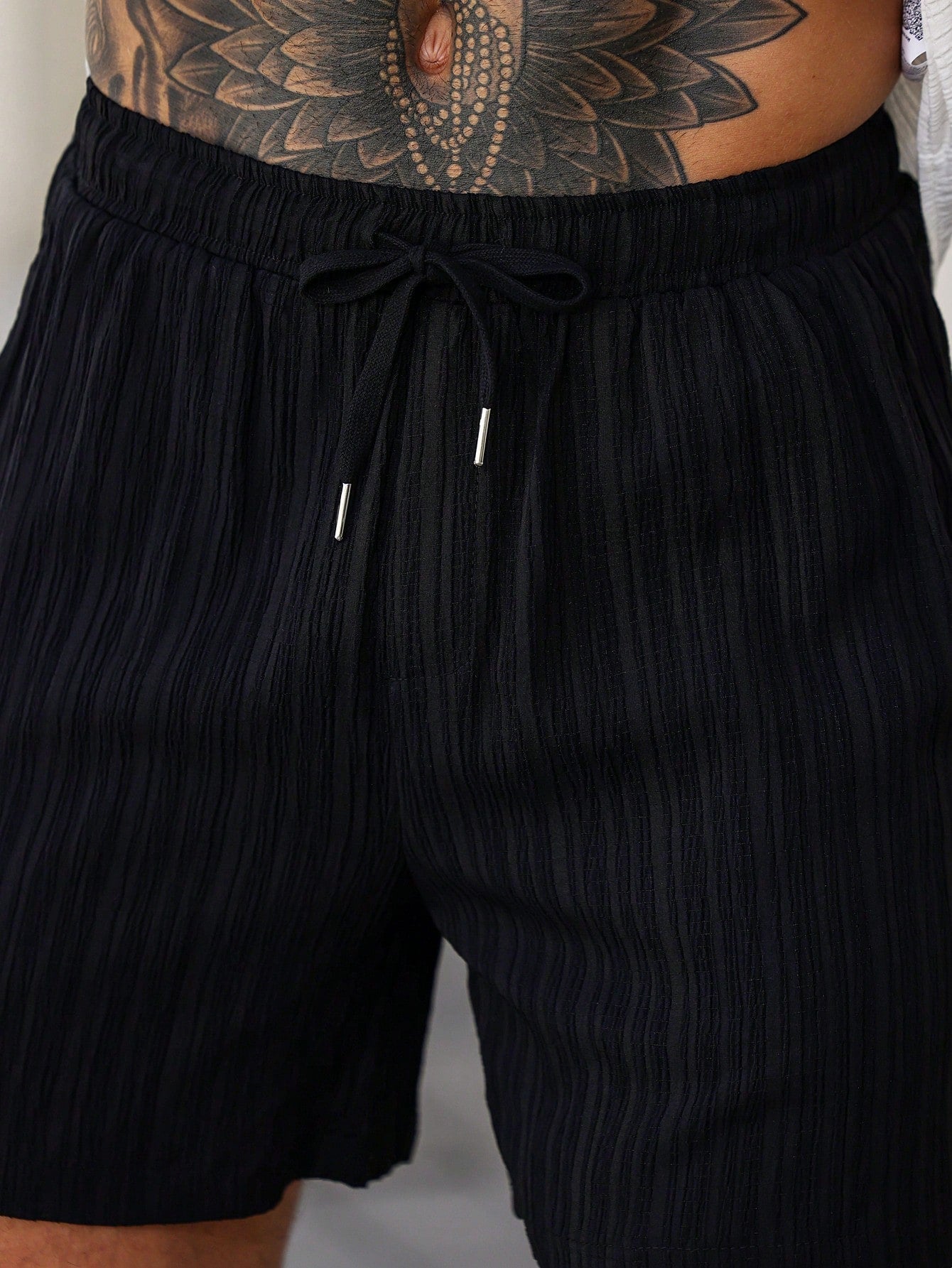 Conjunto Masculino Camisa Patchwork Manga Curta E Shorts Casuais Conjunto Masculino Camisa Patchwork Manga Curta E