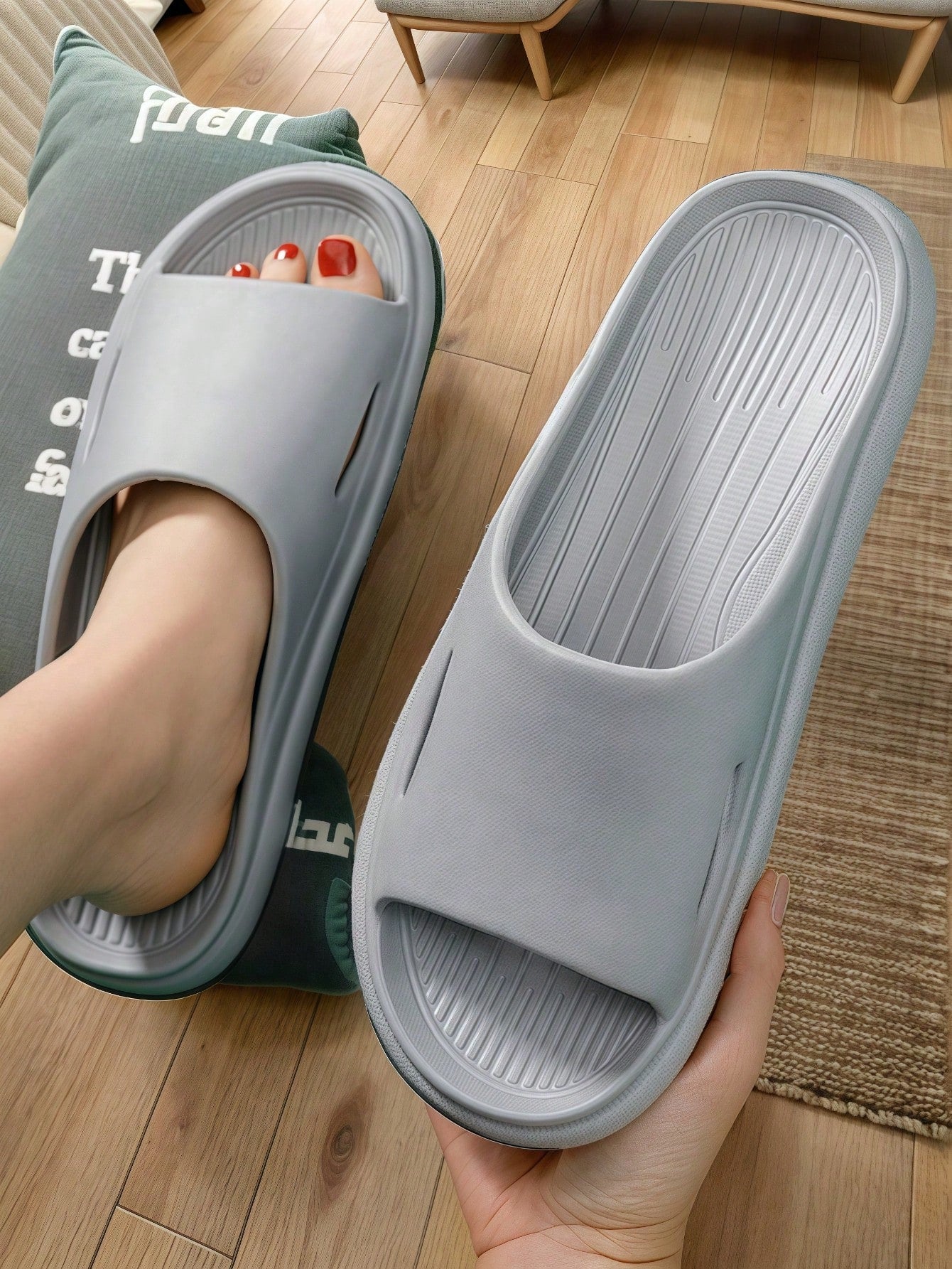 Chinelo Masculino Casual Aberto Solado EVA Antiderrapante Confortável Chinelo Masculino Casual Aberto Solado EVA