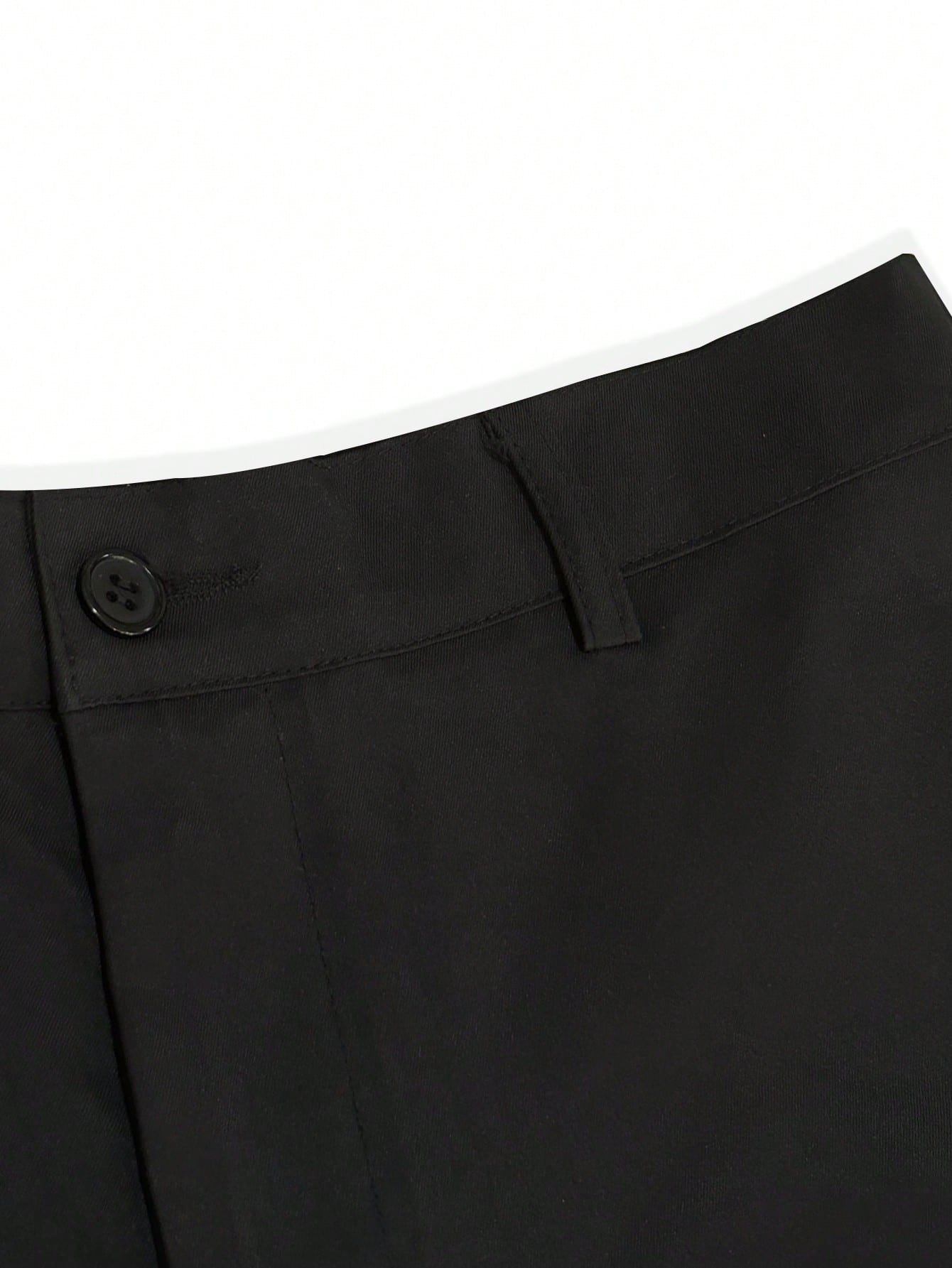 Calça Masculina Wide Leg Alfaiatada Com Caimento Elegante Calça Masculina Wide Leg Alfaiatada Com Caimento Elegante