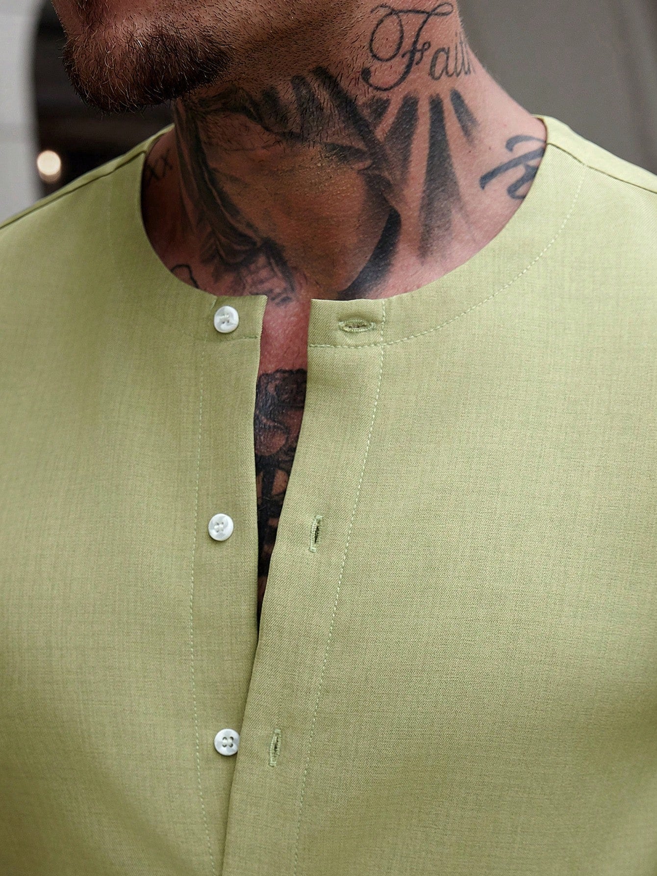 Conjunto Masculino Camisa Gola Padre E Calça Texturizada Conjunto Masculino Camisa Gola Padre E Calça Texturizada