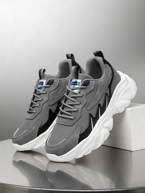 Tênis Masculino Chunky Casual Respirável Leve Confortável Tênis Masculino Chunky Casual Respirável Leve Confortável