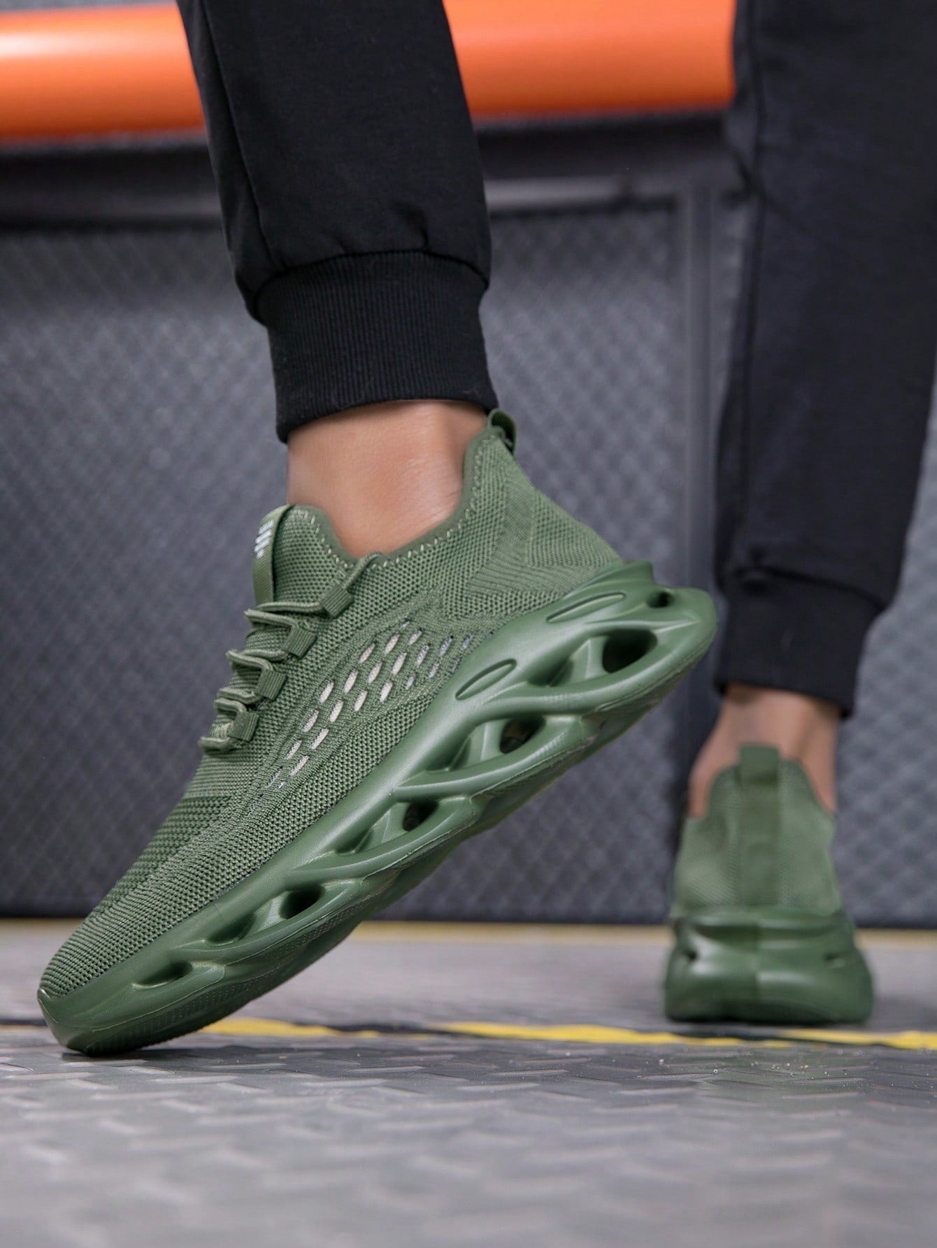 Tênis Masculino Chunky Casual Leve Respirável Solado Herringbone Tênis Masculino Chunky Casual Leve Respirável Solado