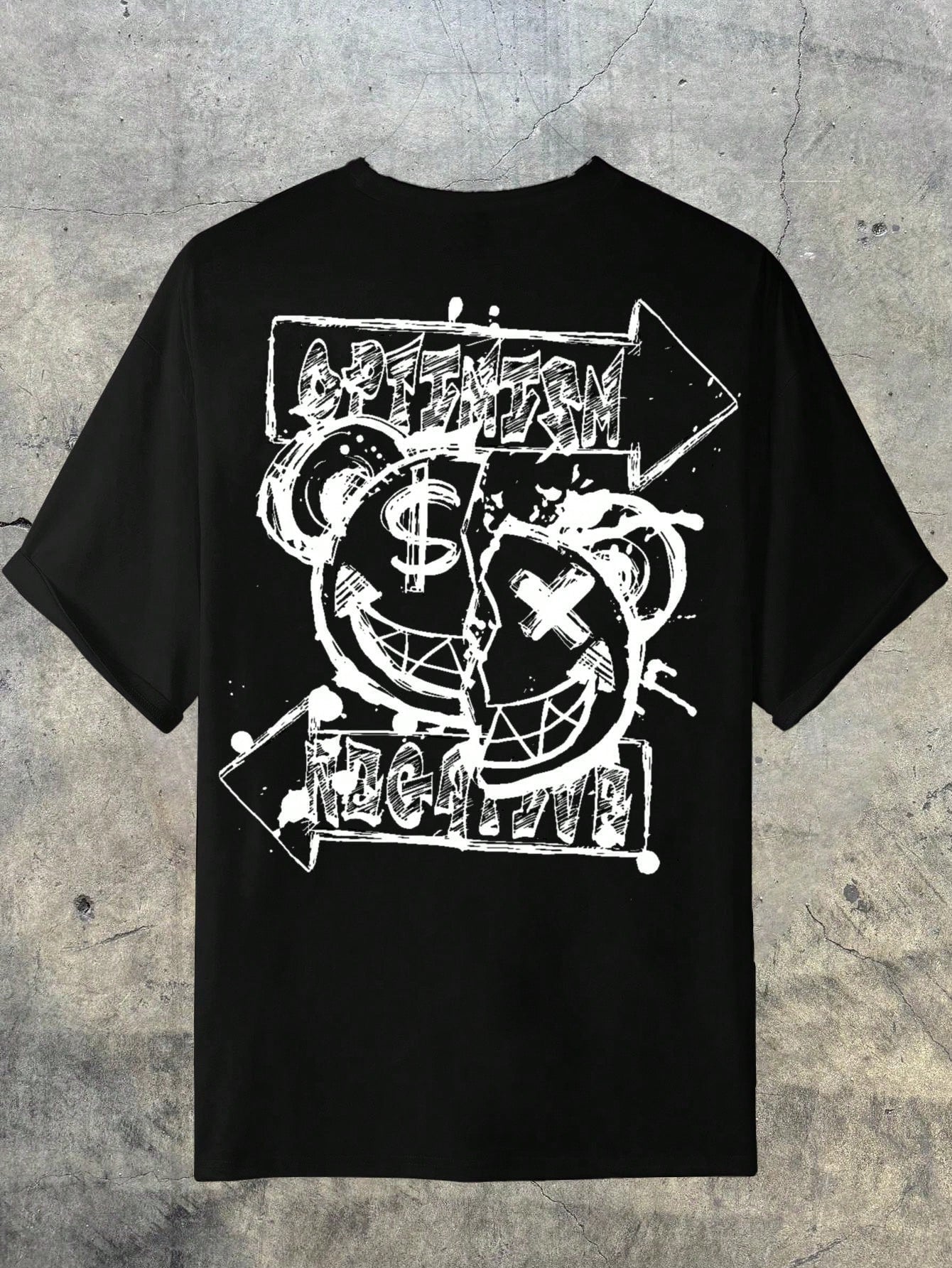 Camiseta Masculina Oversized Estampa Street Graffiti Camiseta Masculina Oversized Estampa Street Graffiti