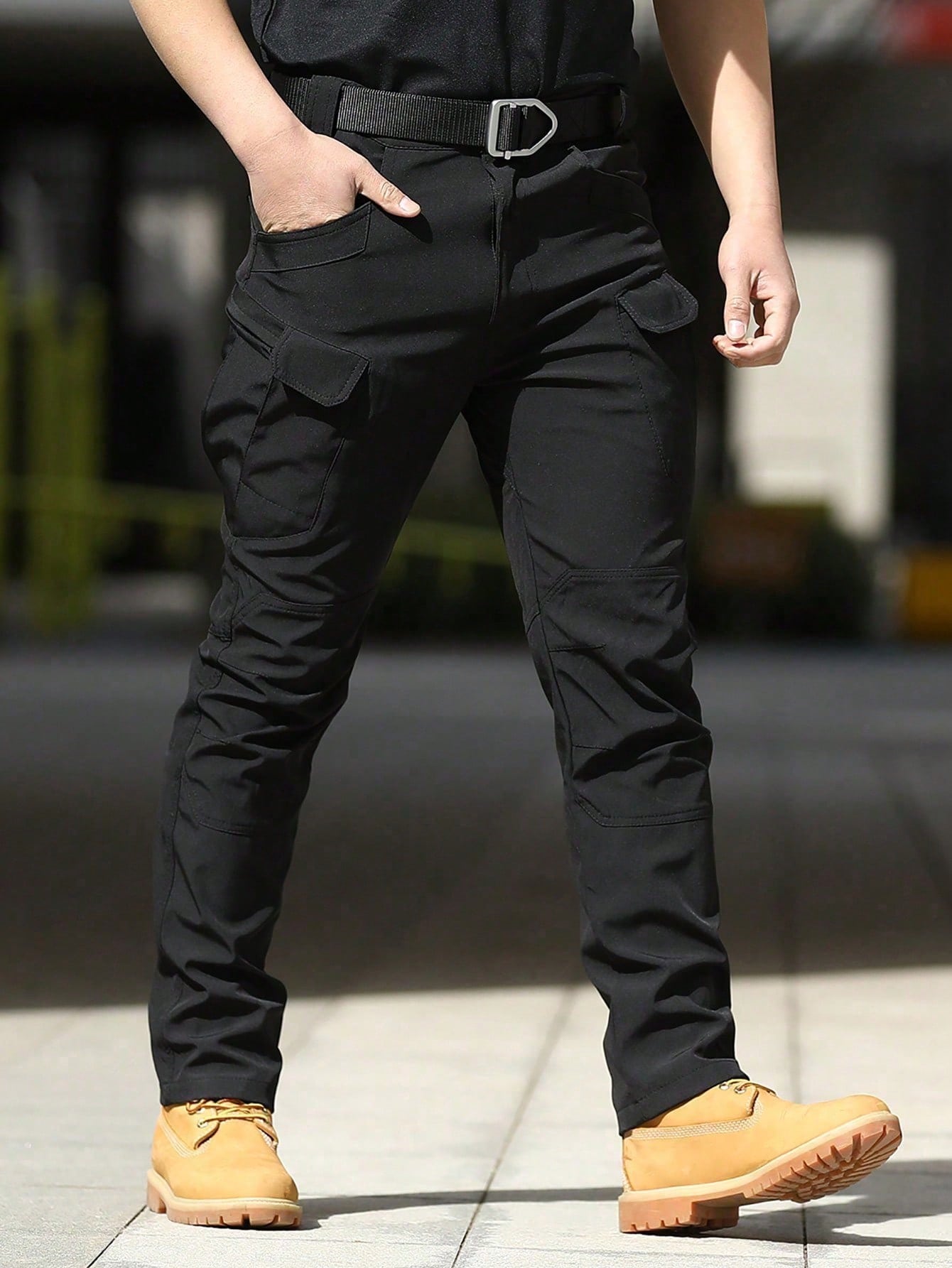 Calça Masculina Tática Militar Com Cinto E Alta Resistência Calça Masculina Tática Militar Com Cinto E Alta Resistência