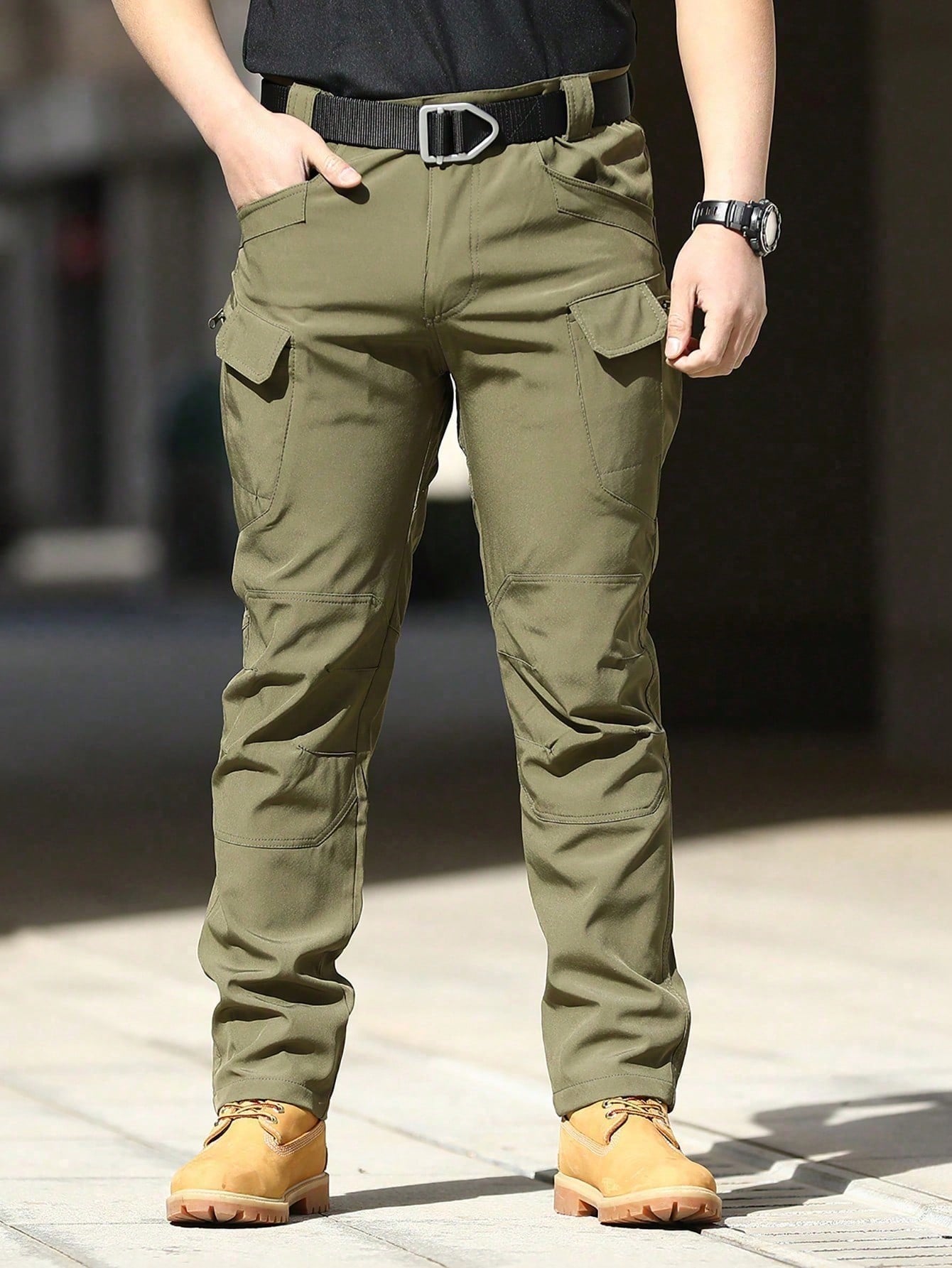 Calça Masculina Tática Militar Com Cinto E Alta Resistência Calça Masculina Tática Militar Com Cinto E Alta Resistência