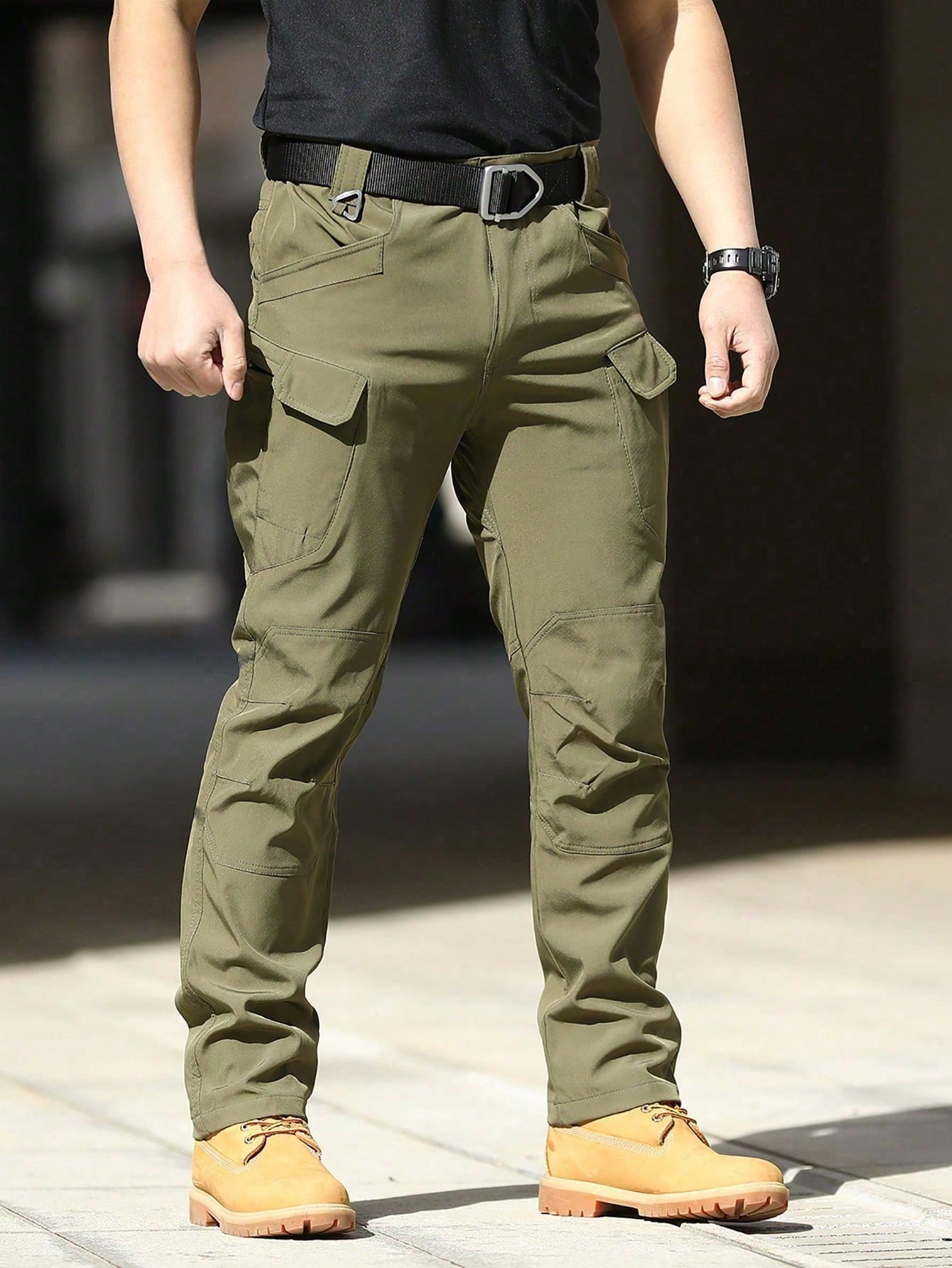 Calça Masculina Tática Militar Com Cinto E Alta Resistência Calça Masculina Tática Militar Com Cinto E Alta Resistência