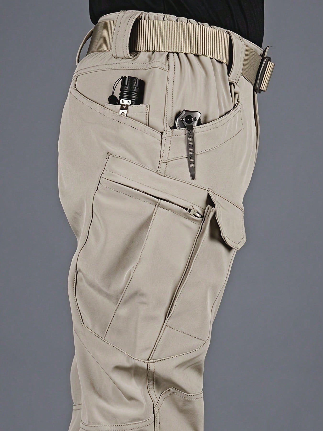 Calça Masculina Tática Militar Com Cinto E Alta Resistência Calça Masculina Tática Militar Com Cinto E Alta Resistência