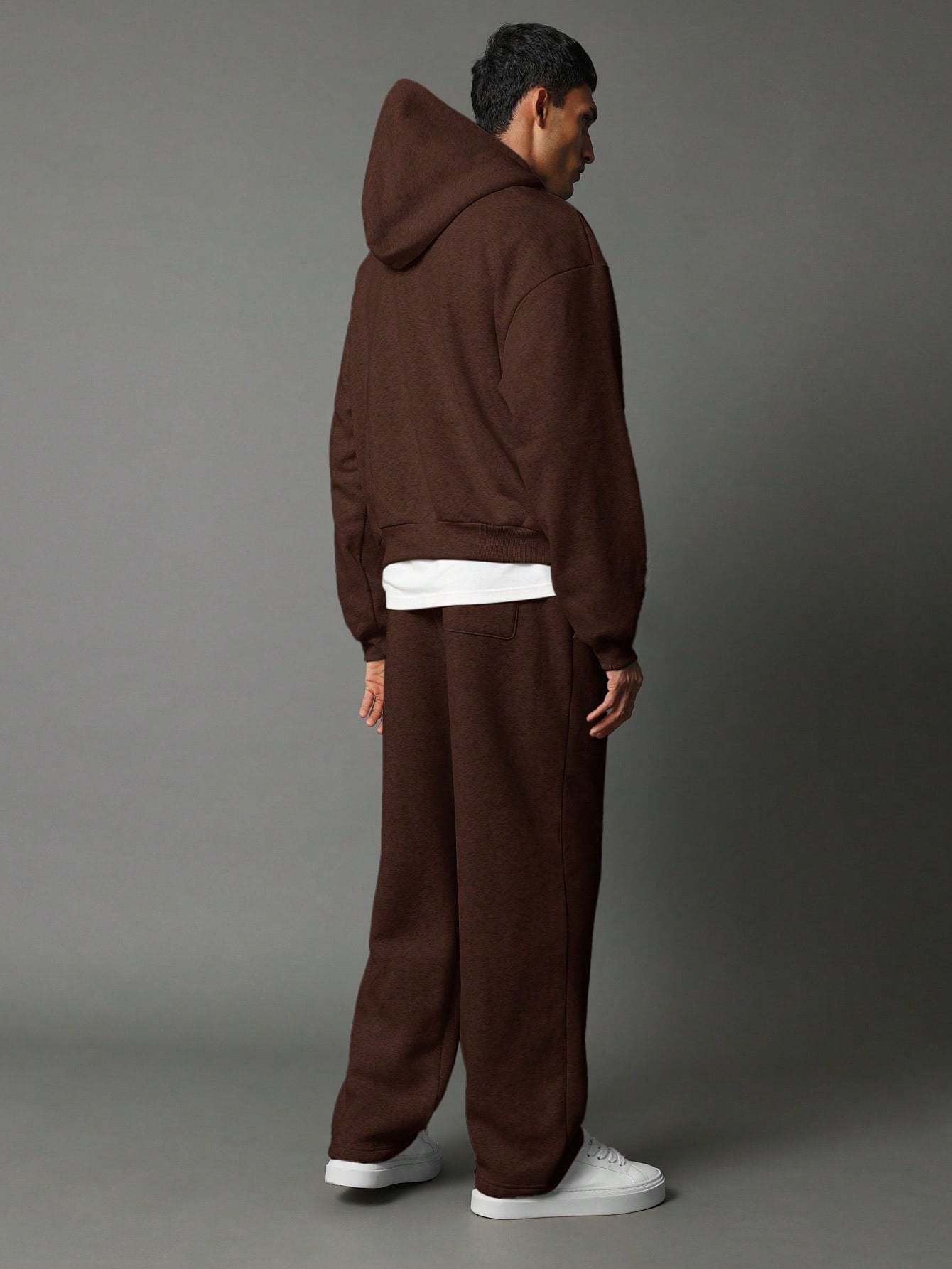 Conjunto Masculino Moletom Com Capuz E Calça Jogger Minimalista Conjunto Masculino Moletom Com Capuz E Calça Jogger
