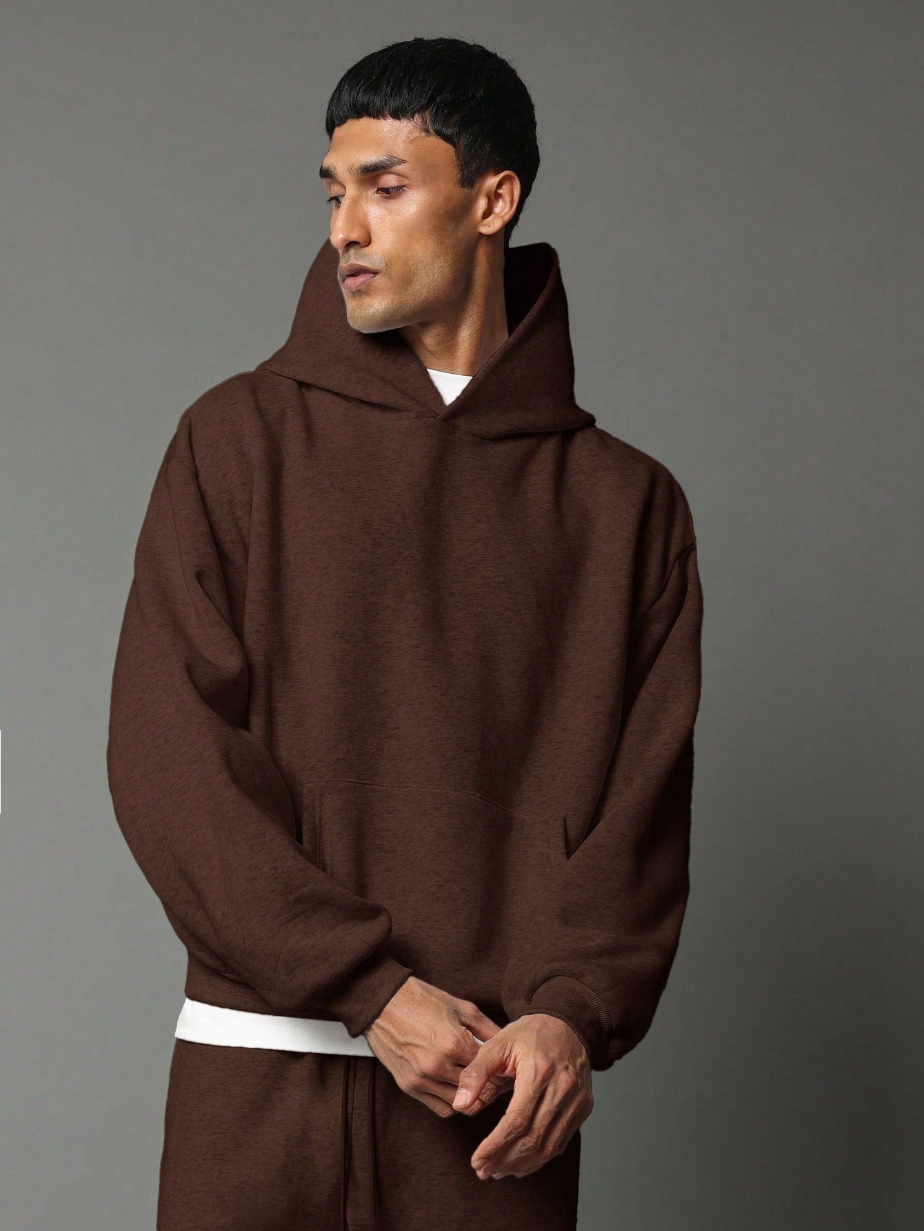 Conjunto Masculino Moletom Com Capuz E Calça Jogger Minimalista Conjunto Masculino Moletom Com Capuz E Calça Jogger