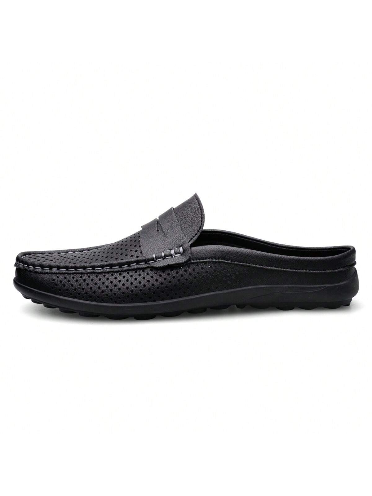 Mocassim Masculino Mule Perfurado Solado Confortável Mocassim Masculino Mule Perfurado Solado Confortável
