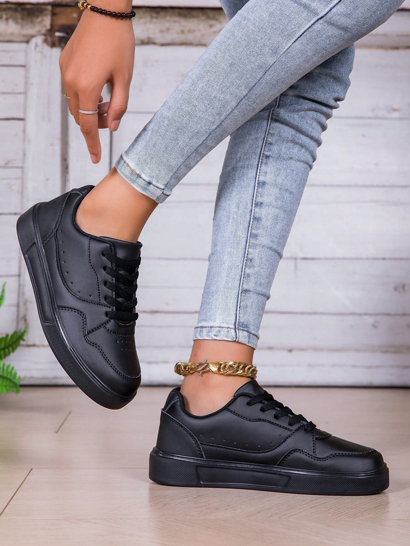 Tênis Masculino Casual Street Flexível Confortável Preto / 36 Tênis Masculino Casual Street Flexível Confortável