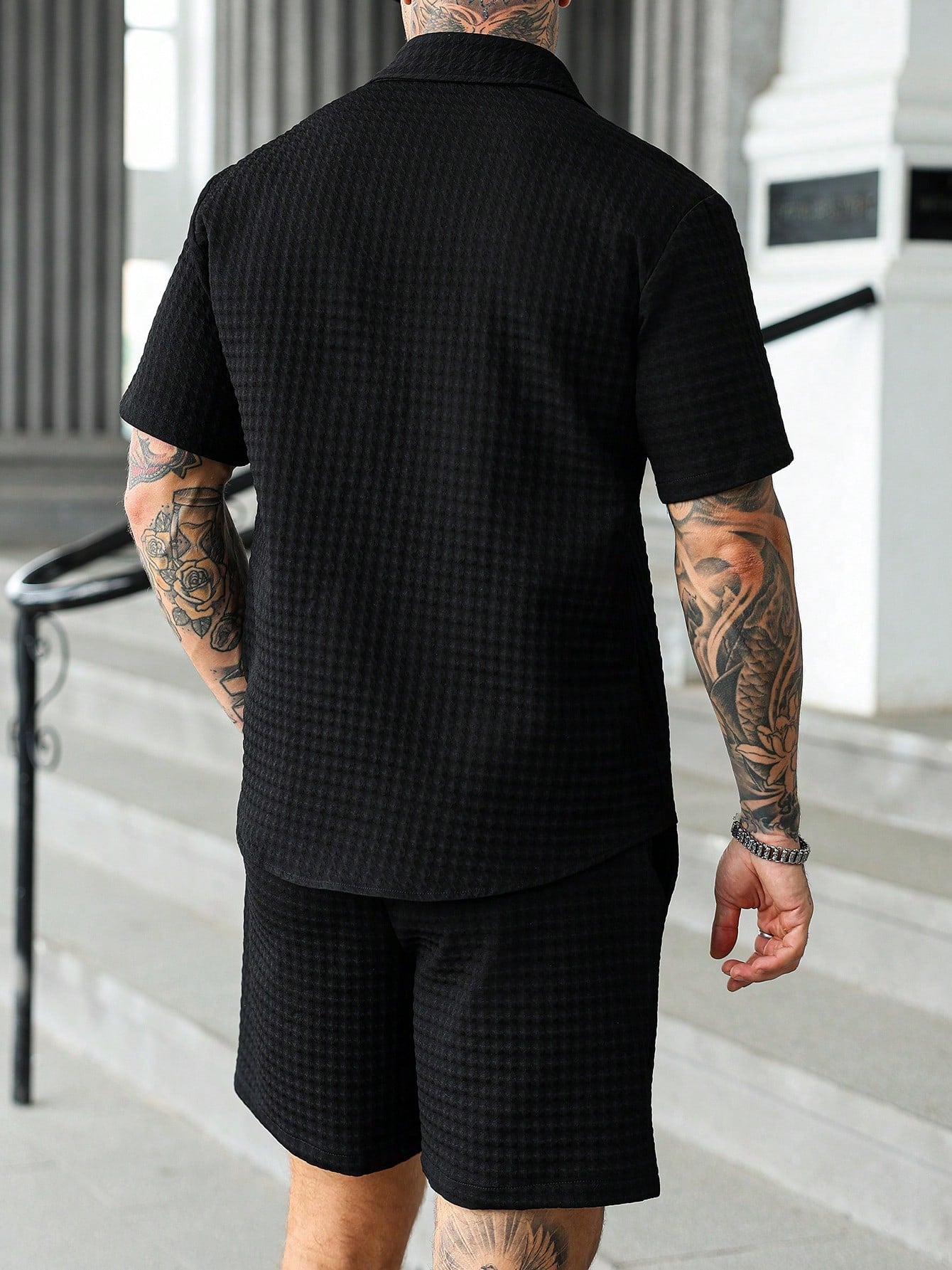 Conjunto Masculino Camiseta Estampa Digital E Shorts Estilo Street Conjunto Masculino Camiseta Estampa Digital E Shorts