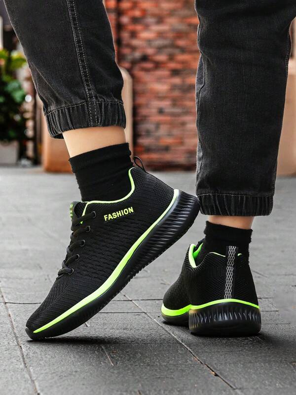 Tênis Masculino Casual Leve Respirável Amarrar Estilo Coreano Versátil Tênis Masculino Casual Leve Respirável Amarrar