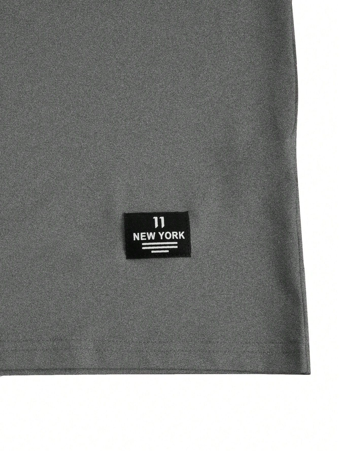 Conjunto Masculino Camiseta Manga Curta E Shorts Cós Ajustável Conjunto Masculino Camiseta Manga Curta E Shorts Cós