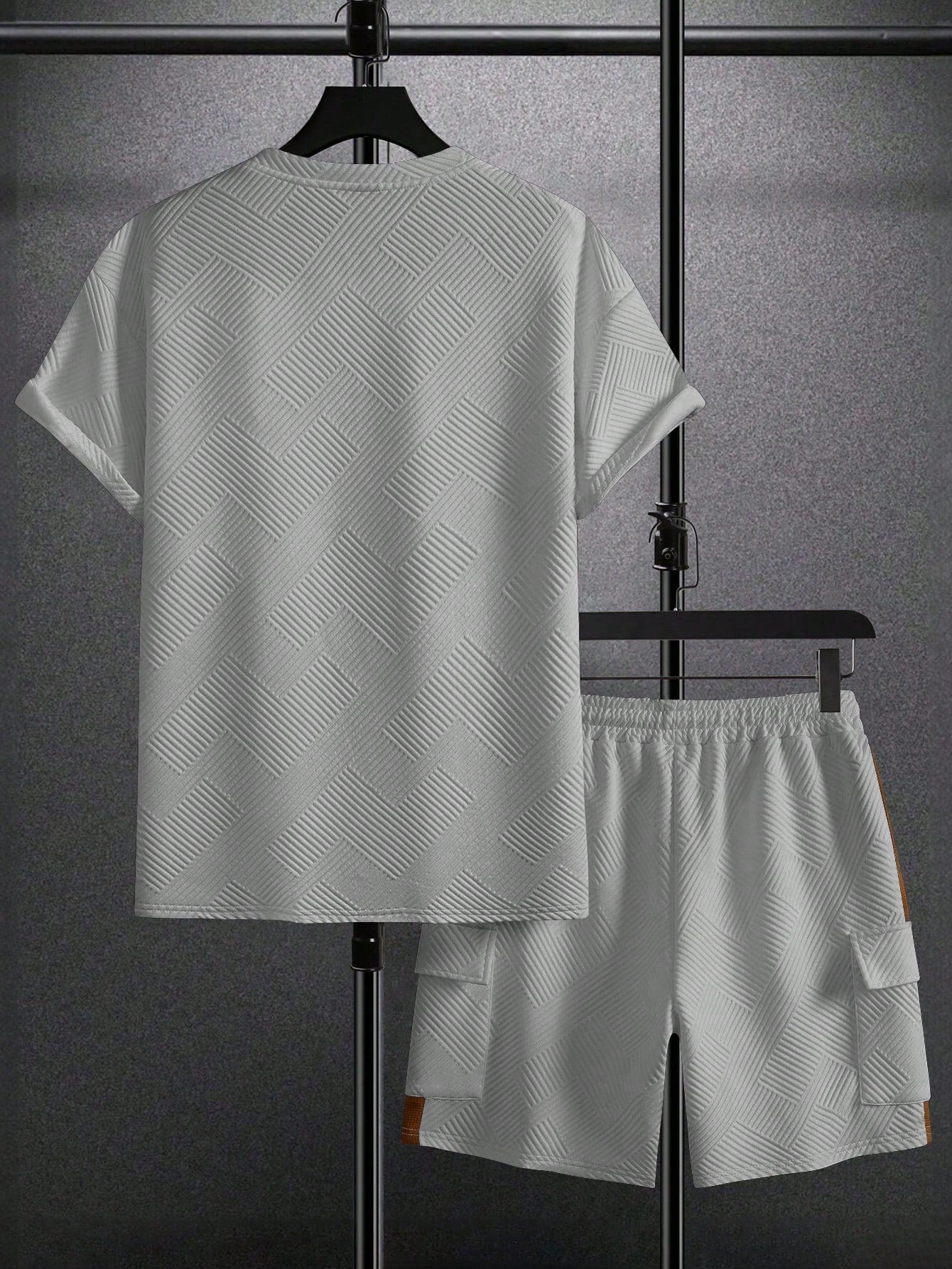 Conjunto Masculino Camiseta Manga Curta E Shorts Confortáveis Conjunto Masculino Camiseta Manga Curta E Shorts