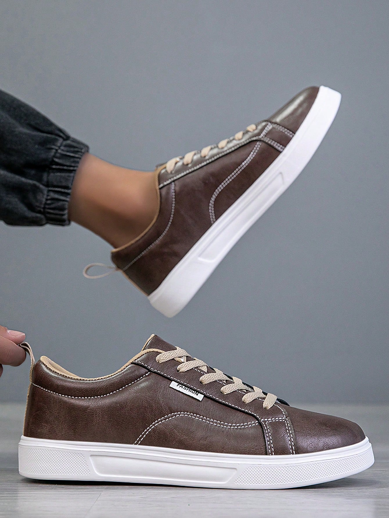 Tênis Masculino Solado Seguro Durável Estilo Street Cadarço Tênis Masculino Solado Seguro Durável Estilo Street Cadarço