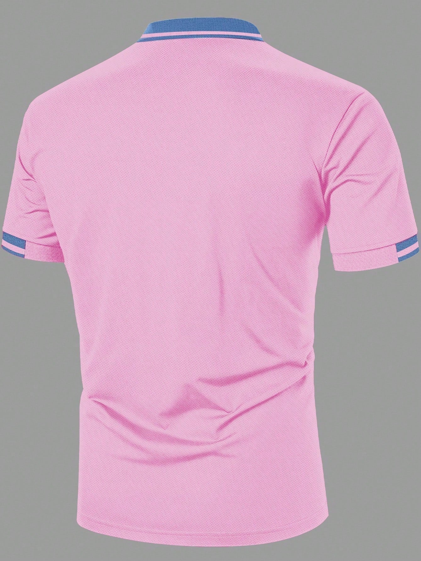 Camisa Polo Masculina Detalhe Contrastante Textura Fina Camisa Polo Masculina Detalhe Contrastante Textura Fina