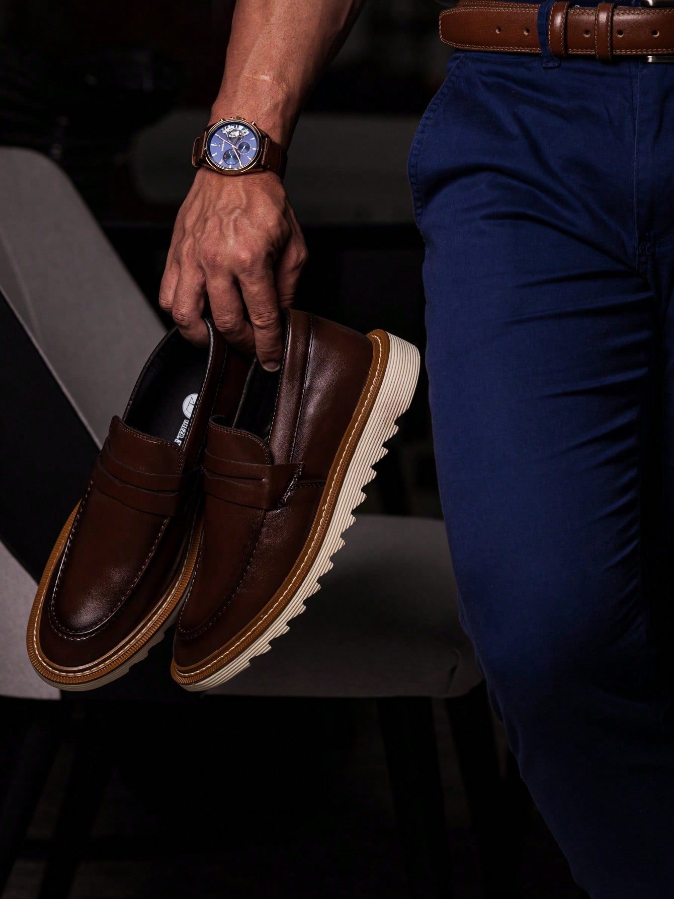 Sapato Masculino Social Couro Sintético Cadarço Antiderrapante Sapato Masculino Social Couro Sintético Cadarço