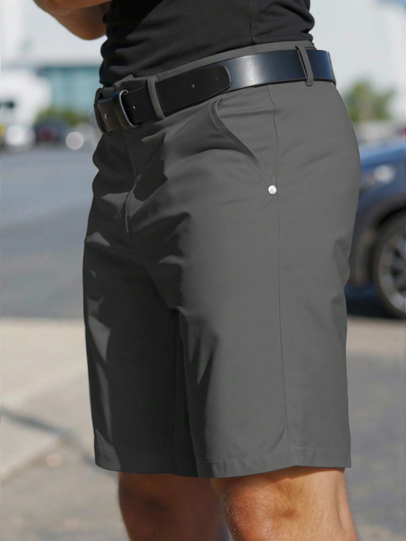 Shorts Masculino Slim Casual Com Design Clean E Ajustado Shorts Masculino Slim Casual Com Design Clean E Ajustado