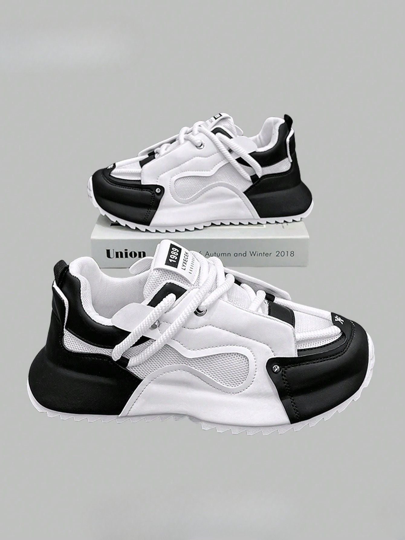 Tênis Masculino Chunky Mesh Respirável Confortável Esportivo Branco / 36 Tênis Masculino Chunky Mesh Respirável