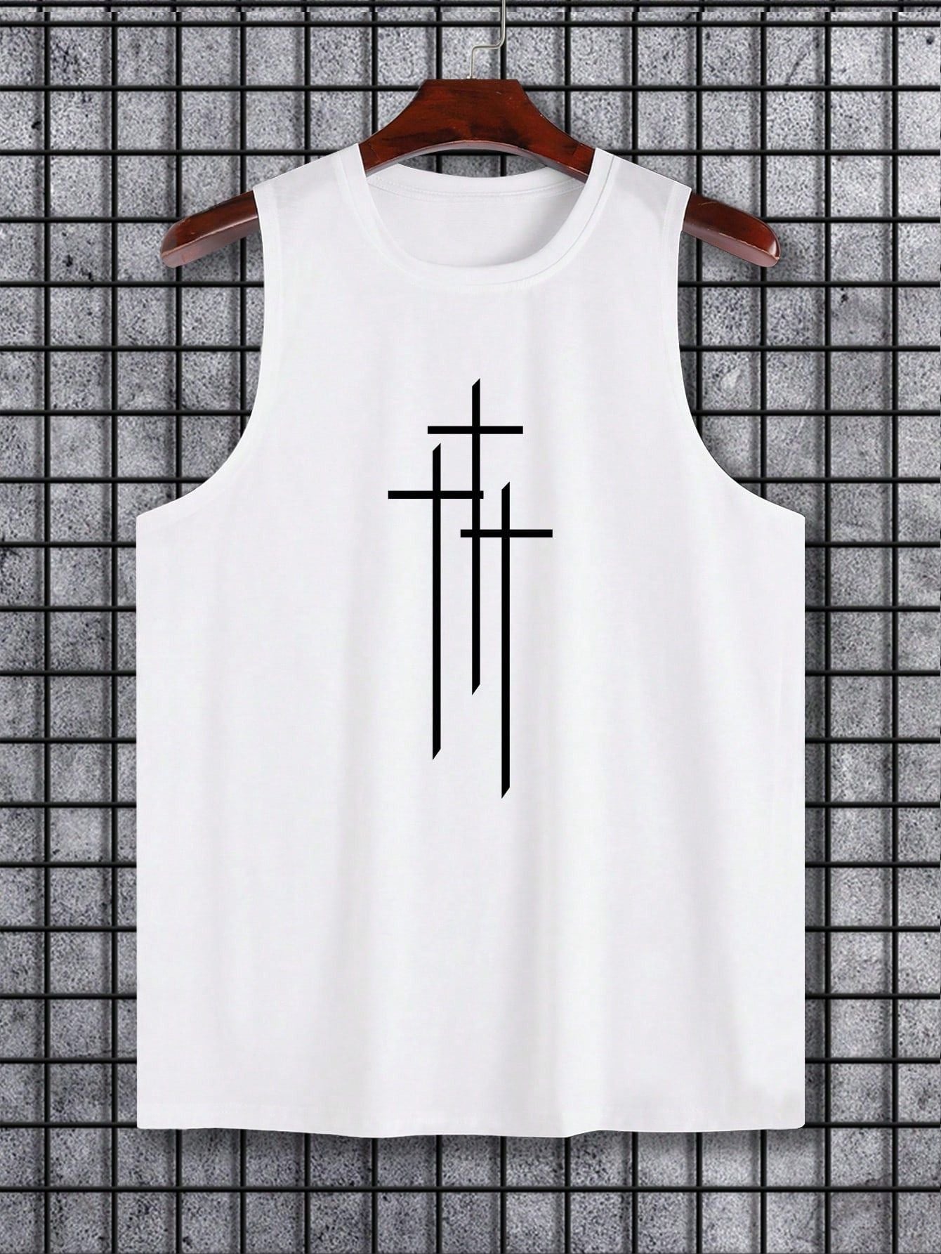 Camiseta Regata Masculina Casual Estampa Divertida Fitness Camiseta Regata Masculina Casual Estampa Divertida Fitness