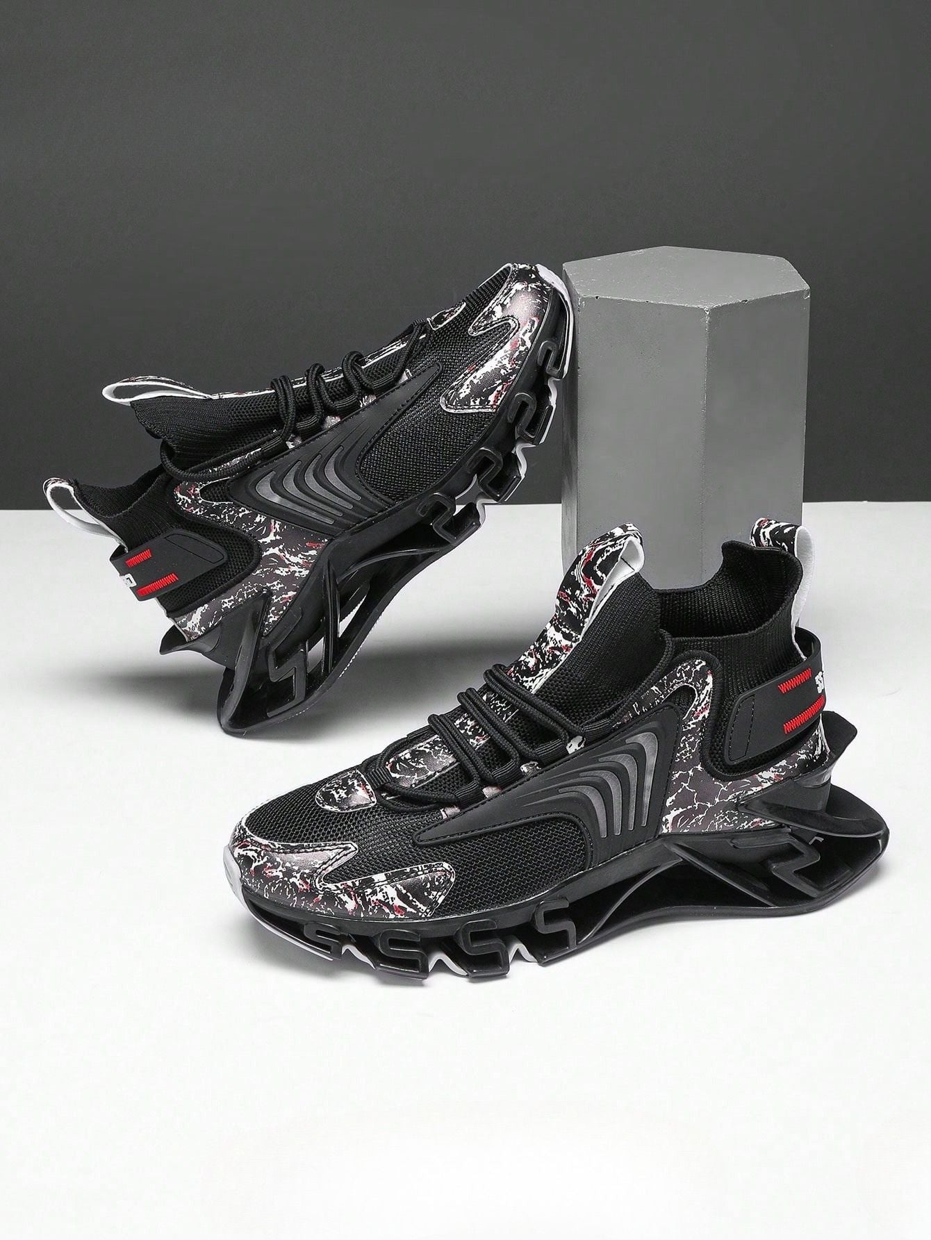 Tênis Masculino Chunky Personalizado Amortecimento Confortável Preto / 36 Tênis Masculino Chunky Personalizado