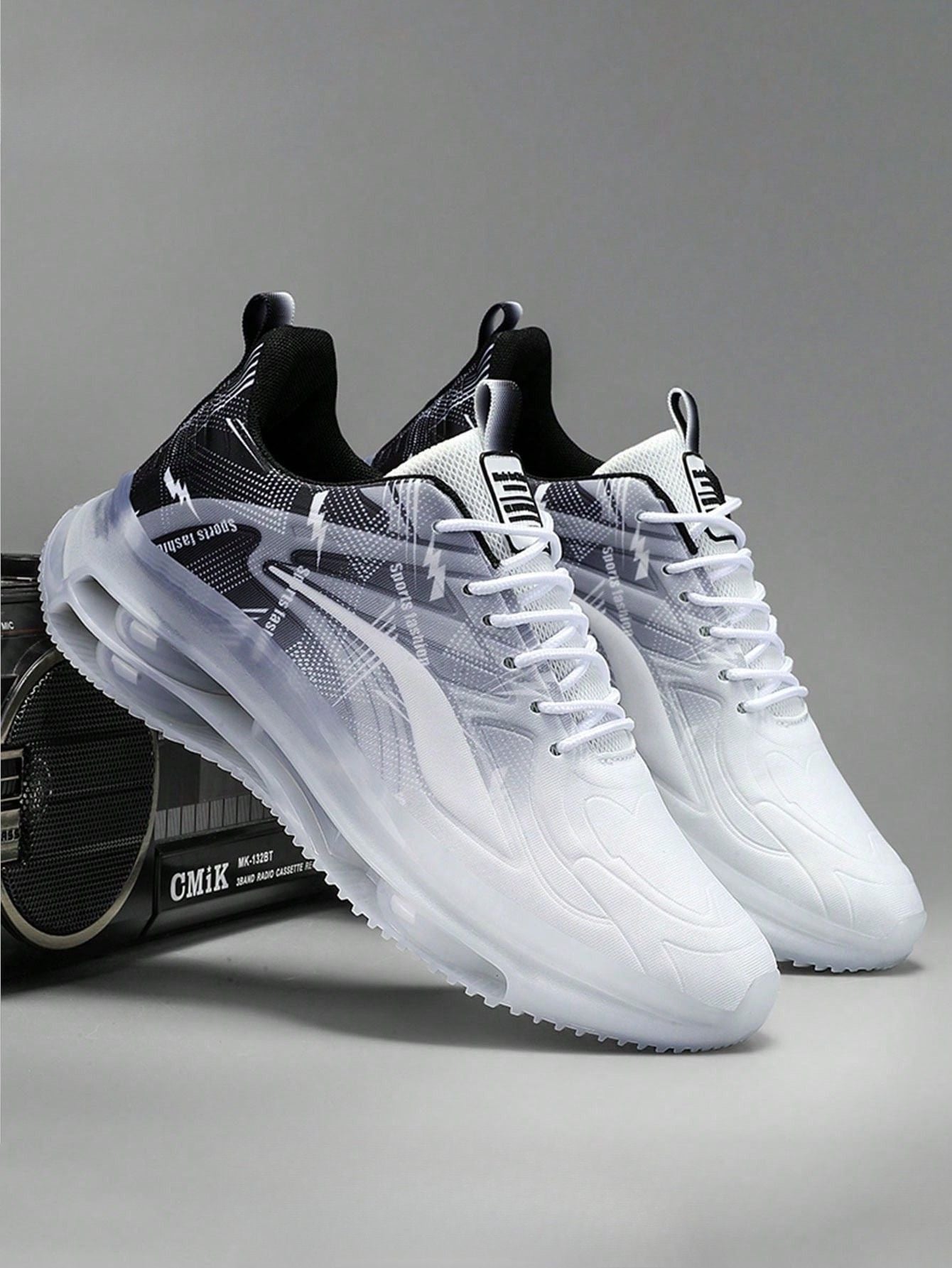 Tênis Masculino Chunky Street Estilo Amortecimento Resistente Branco / 36 Tênis Masculino Chunky Street Estilo