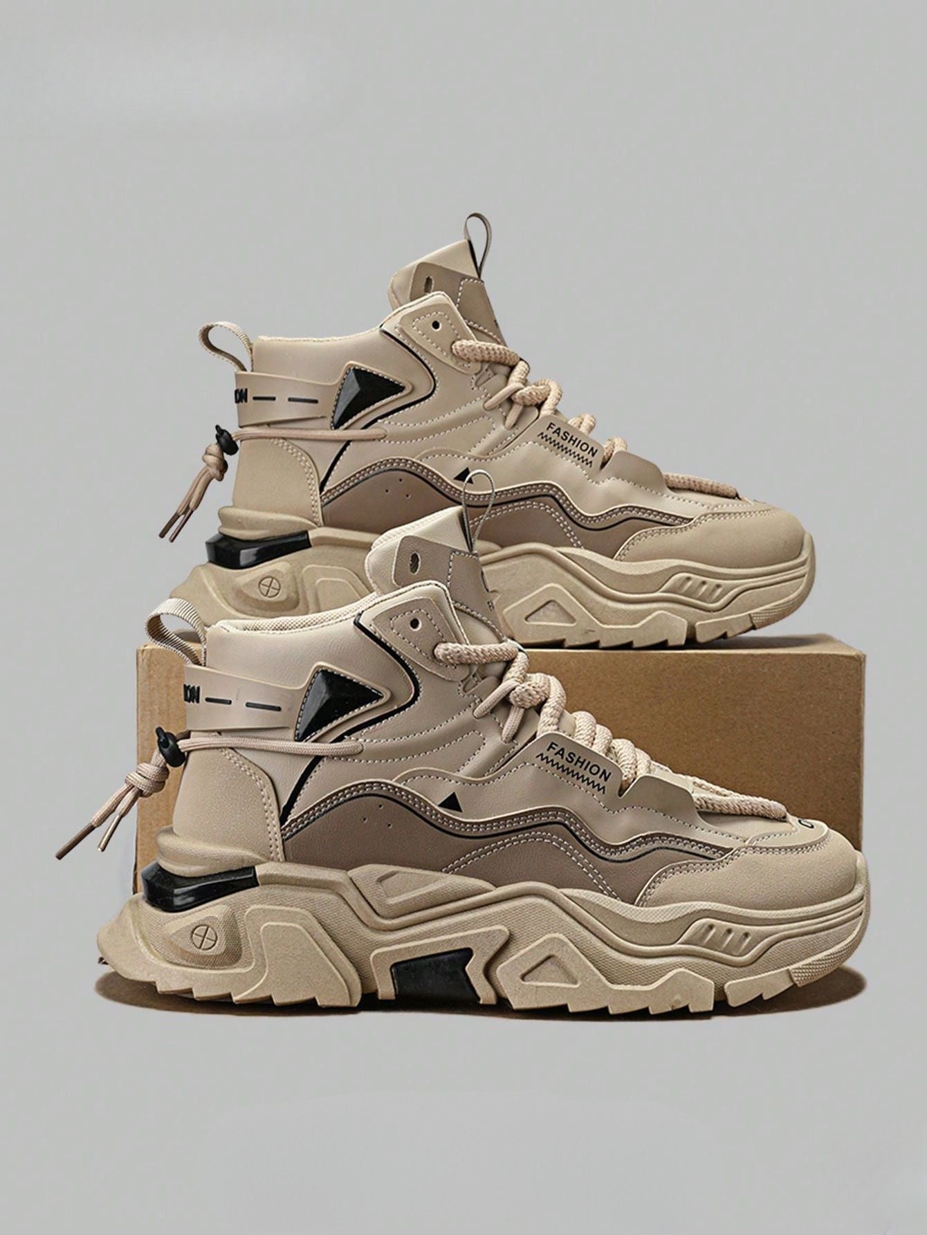 Bota Masculina Casual Cano Alto Resistente Outdoor Bege / 36 Bota Masculina Casual Cano Alto Resistente Outdoor