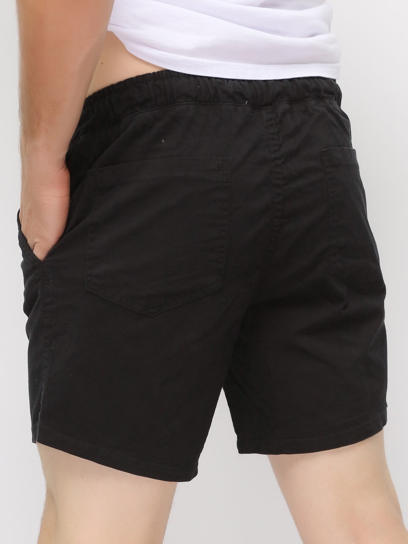 Shorts Masculino Casual Com Cós Elástico E Ajuste Prático Shorts Masculino Casual Com Cós Elástico E Ajuste Prático