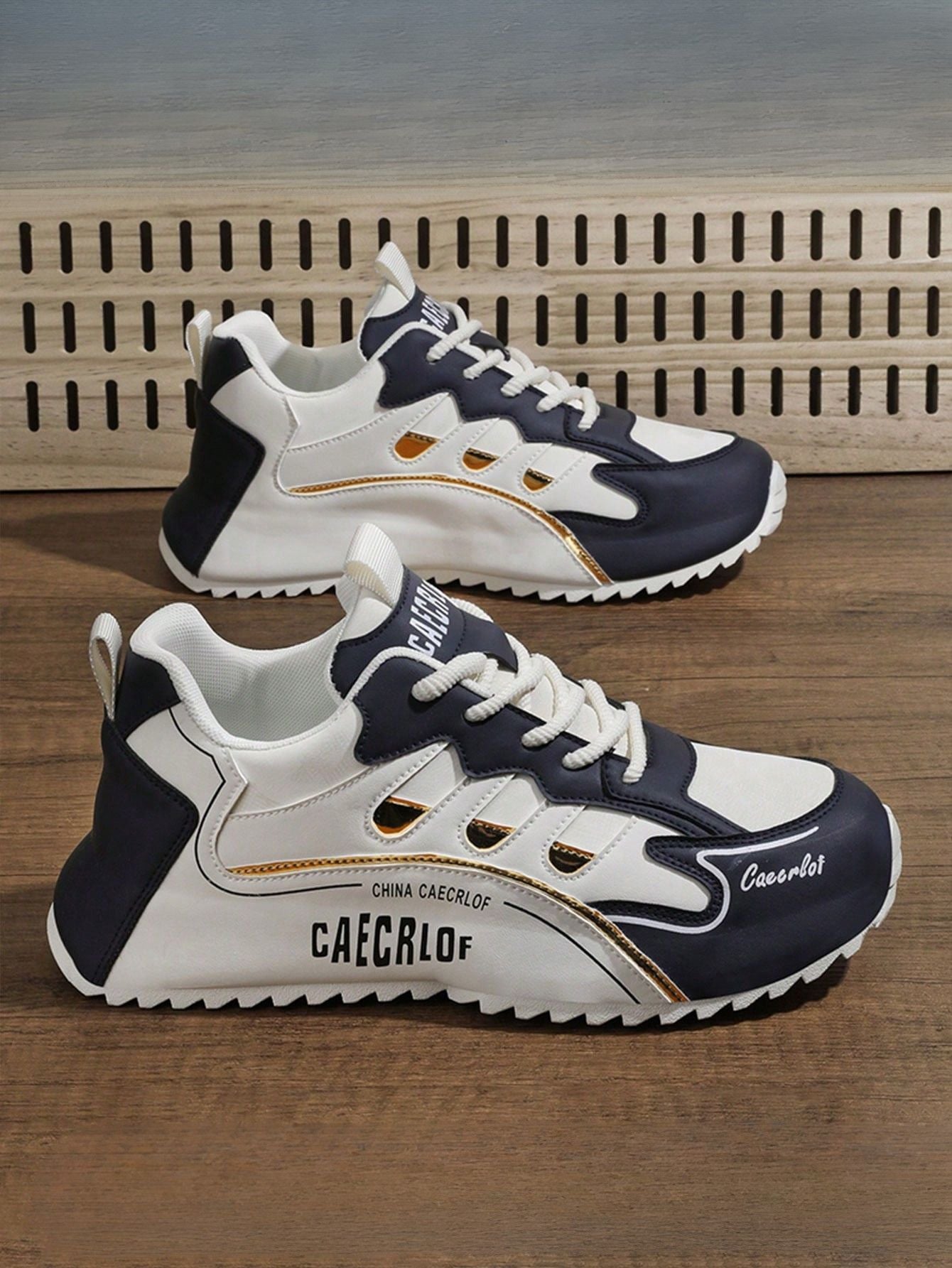 Tênis Masculino Chunky Casual Versátil Antiderrapante Respirável Branco / 36 Tênis Masculino Chunky Casual Versátil