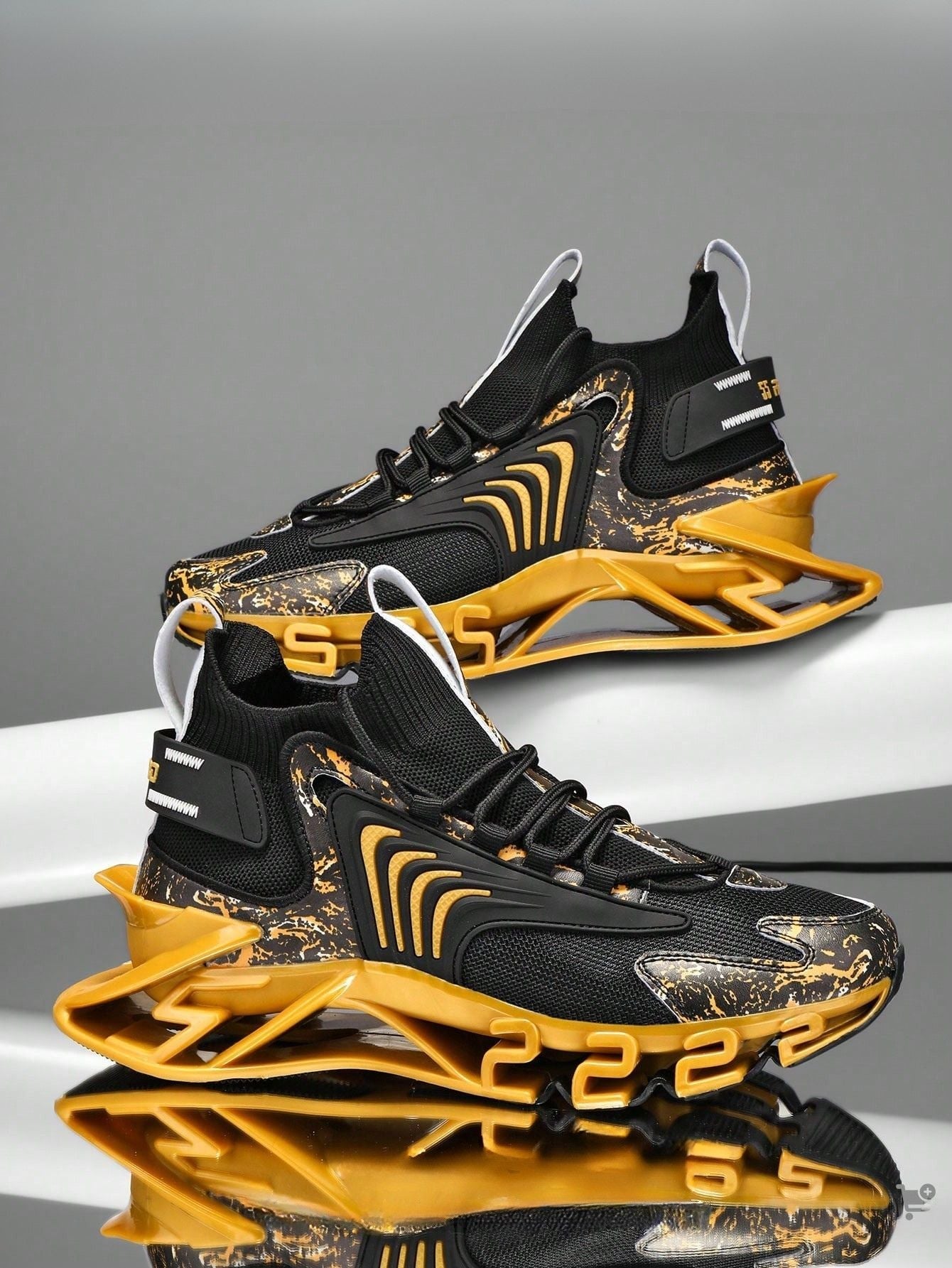 Tênis Masculino Chunky Tecido Respirável Amortecimento Leve Tênis Masculino Chunky Tecido Respirável Amortecimento Leve