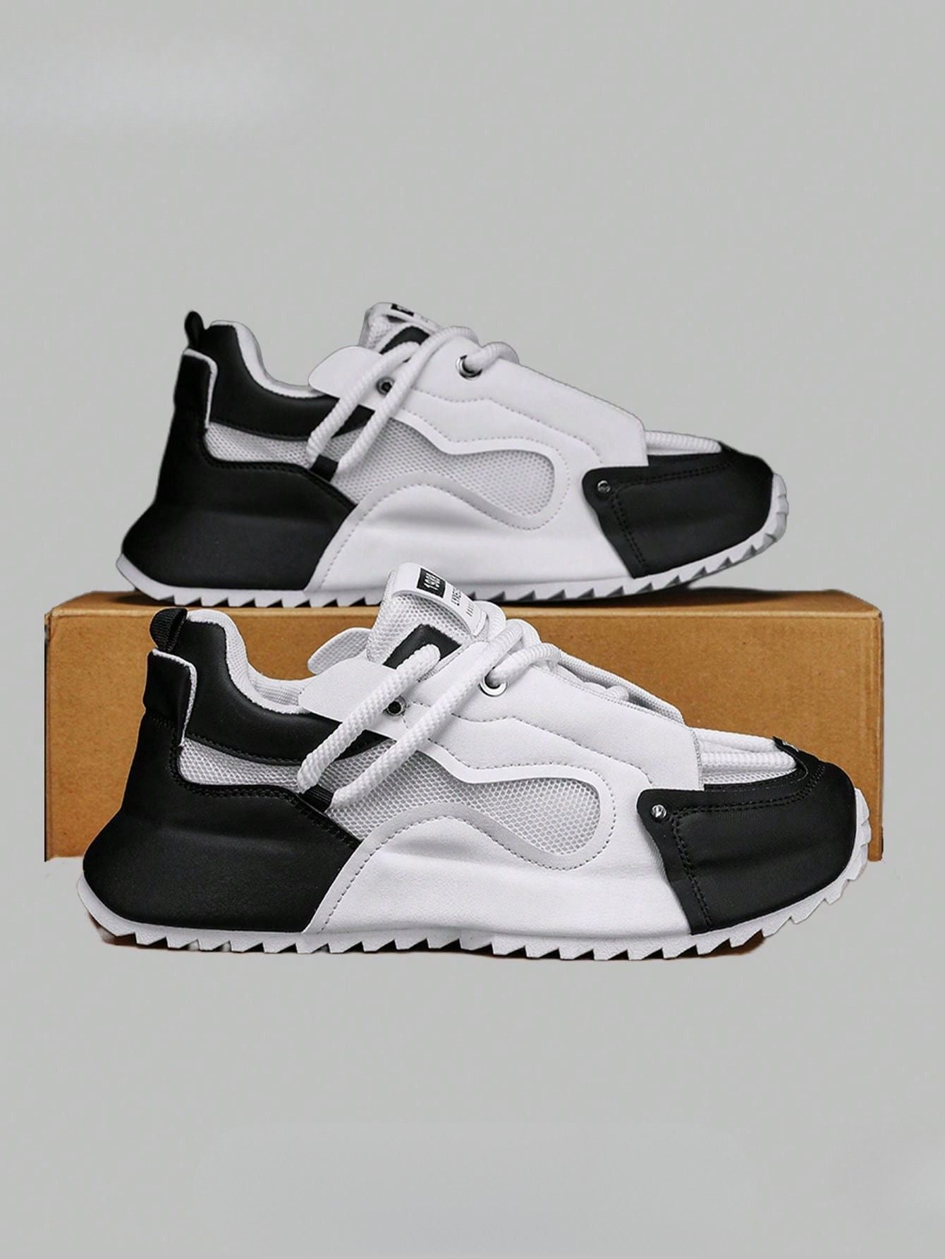 Tênis Masculino Chunky Mesh Respirável Confortável Esportivo Tênis Masculino Chunky Mesh Respirável Confortável