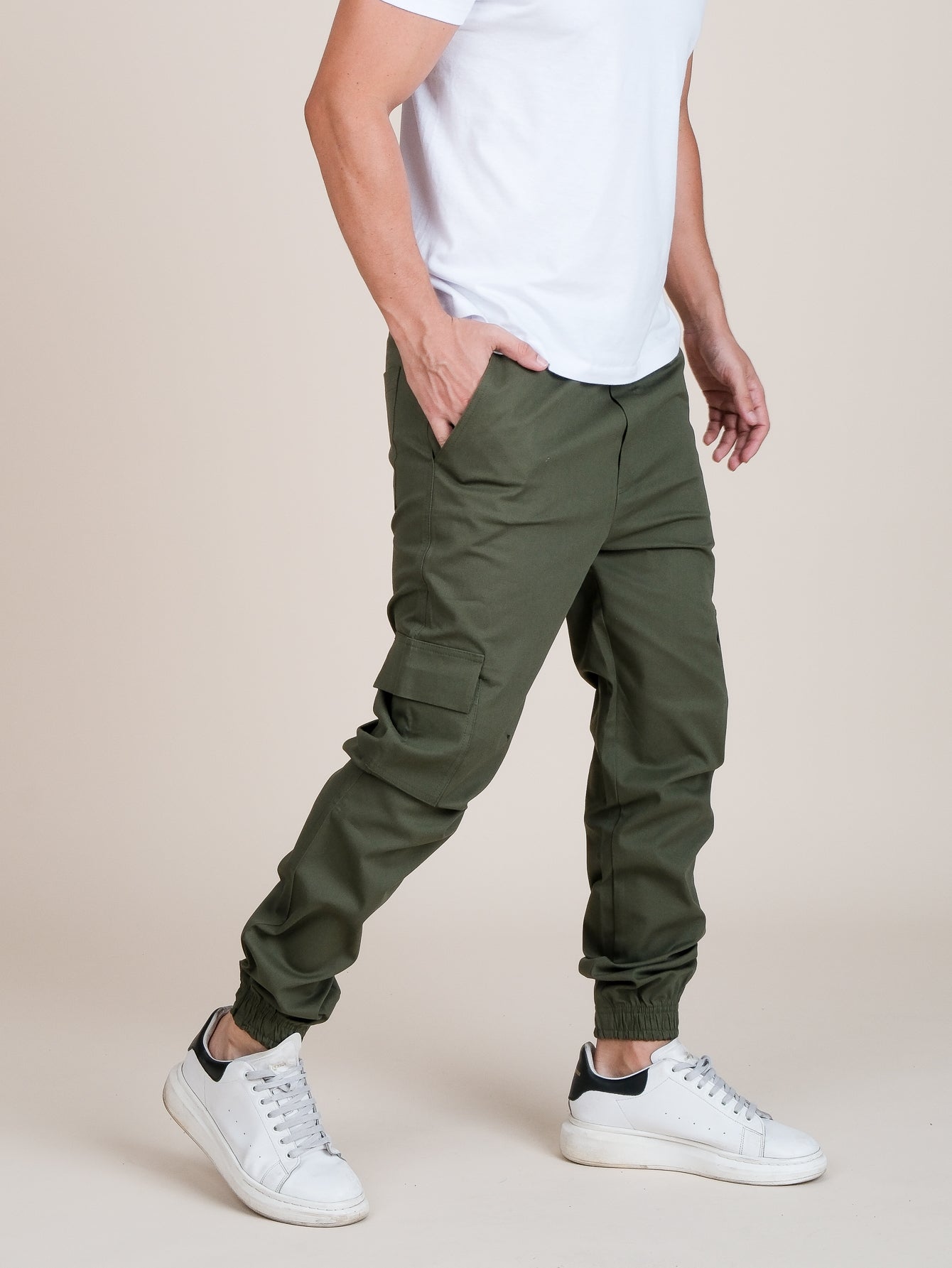 Calça Masculina Jogger Casual Com Ajuste Na Cintura Calça Masculina Jogger Casual Com Ajuste Na Cintura