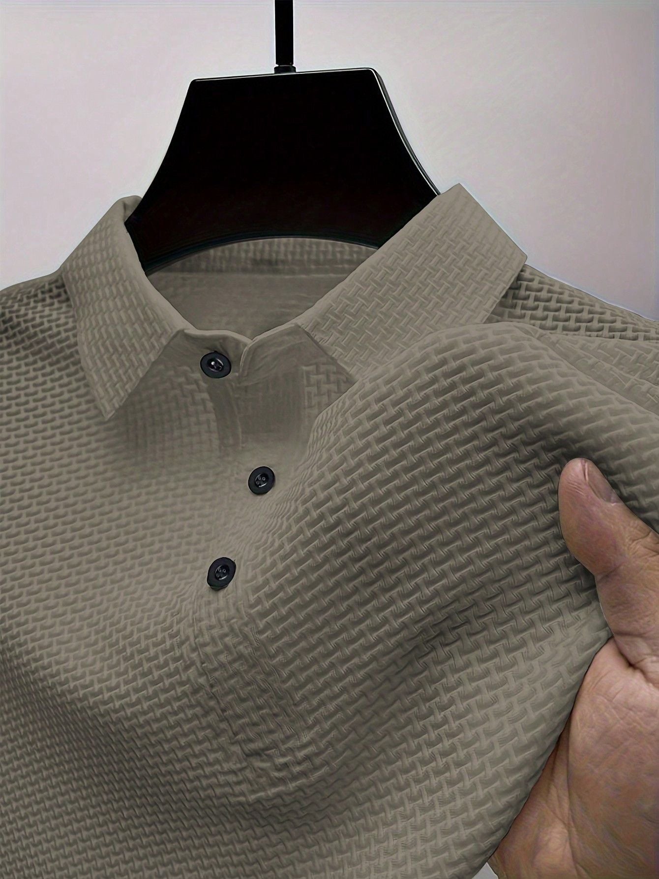 Camisa Polo Masculina Casual Básica Manga Curta Para Golf Caqui / PP Camisa Polo Masculina Casual Básica Manga Curta