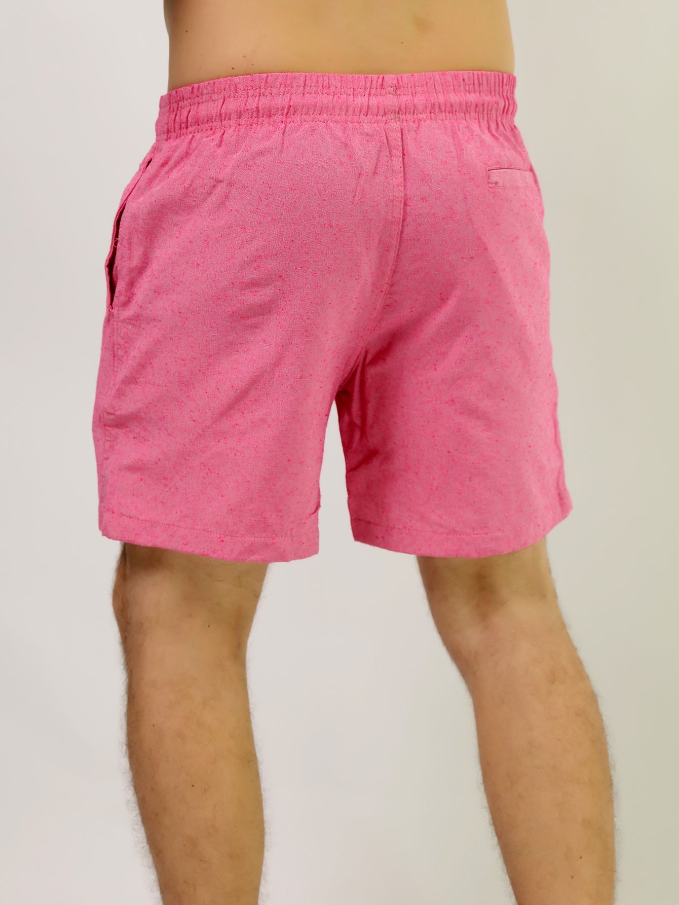 Shorts Masculino Casual Com Cós Elástico E Cordão Ajustável Shorts Masculino Casual Com Cós Elástico E Cordão Ajustável