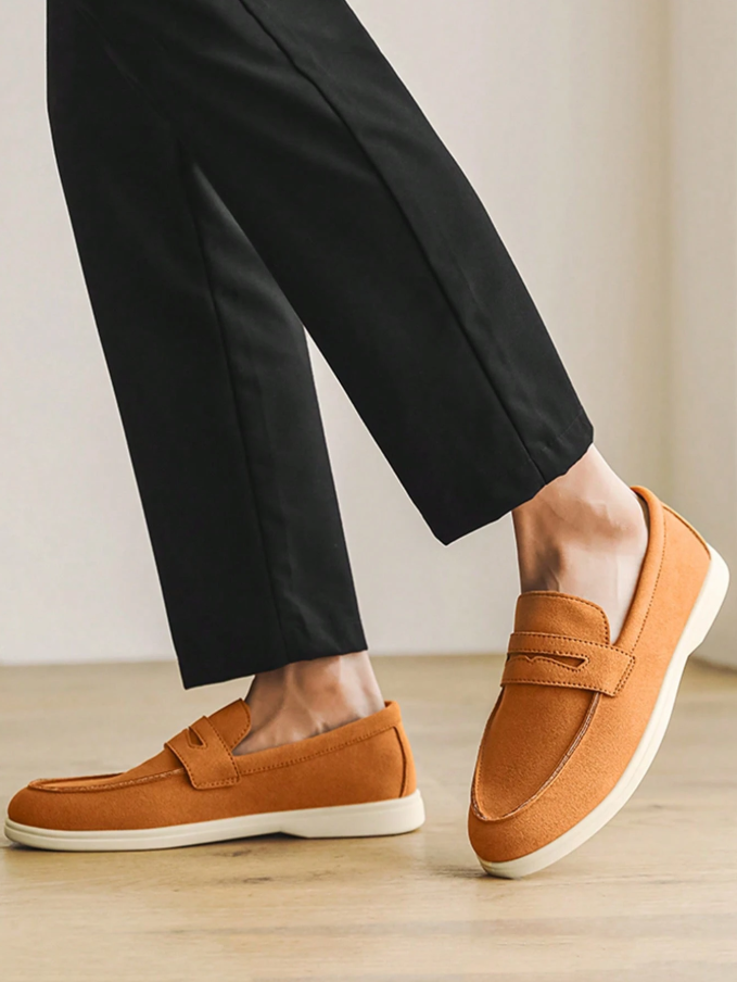 Mocassim Masculino Casual Moderno Solado Confortável Mocassim Masculino Casual Elegante Com Detalhe Metálico