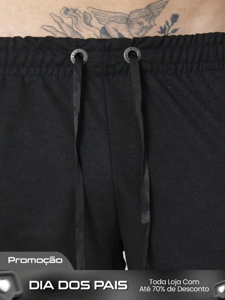Bermuda Masculina Conforto Total Em Moletom Básico Bermuda Masculina Conforto Total Em Moletom Básico
