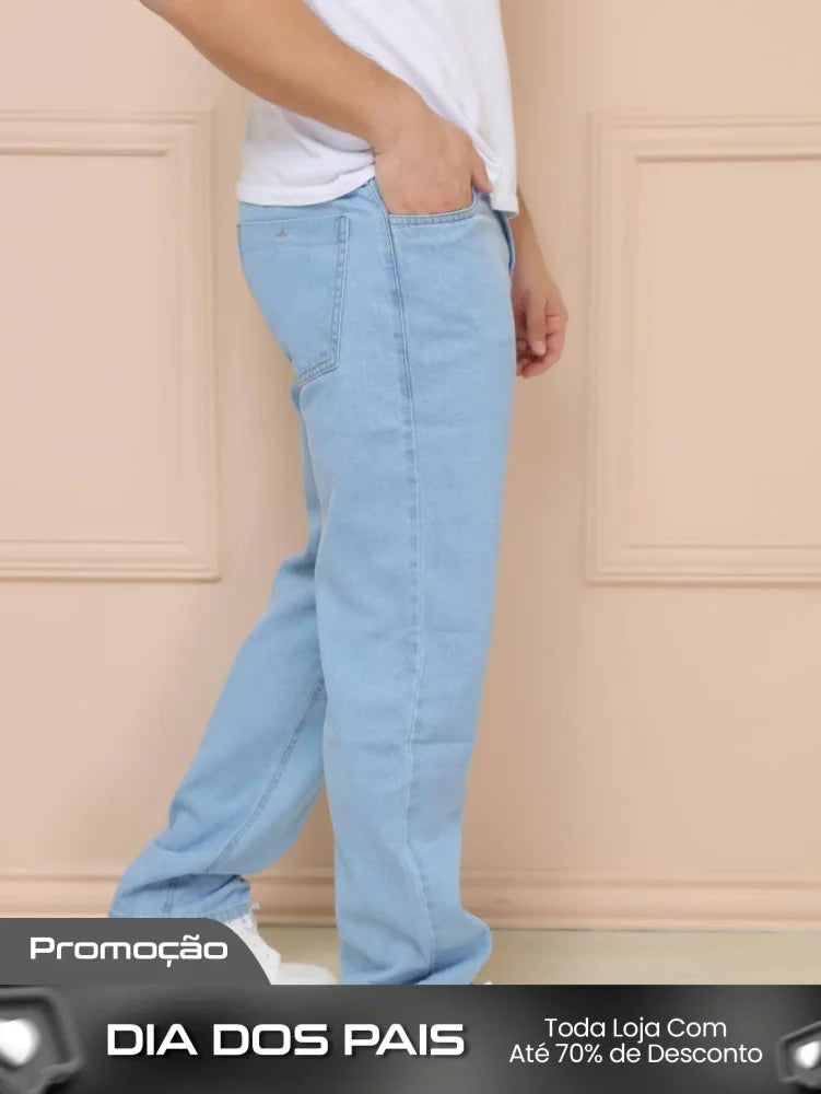 Calça Masculina Jeans Tradicional Reta Tecido Resistente E Corte Calça Masculina Jeans Tradicional Reta Tecido